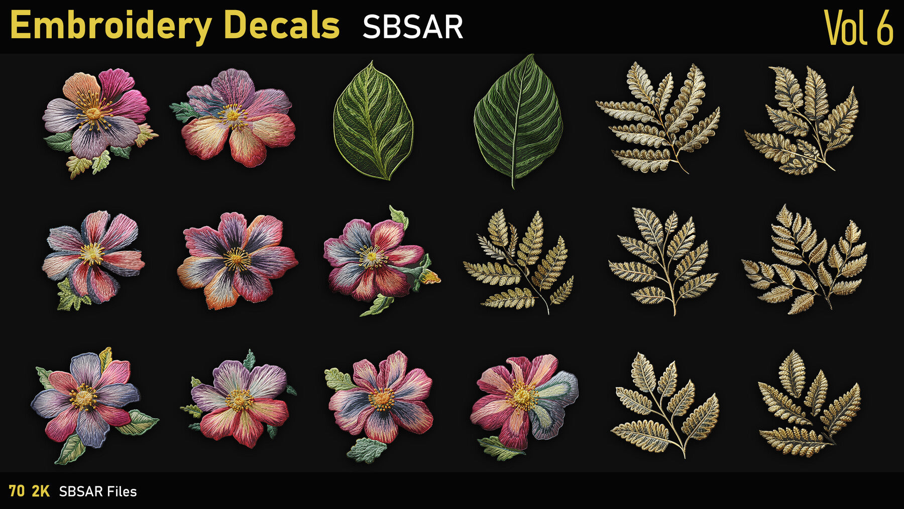 Embroidery Decals-Vol6-SBSAR