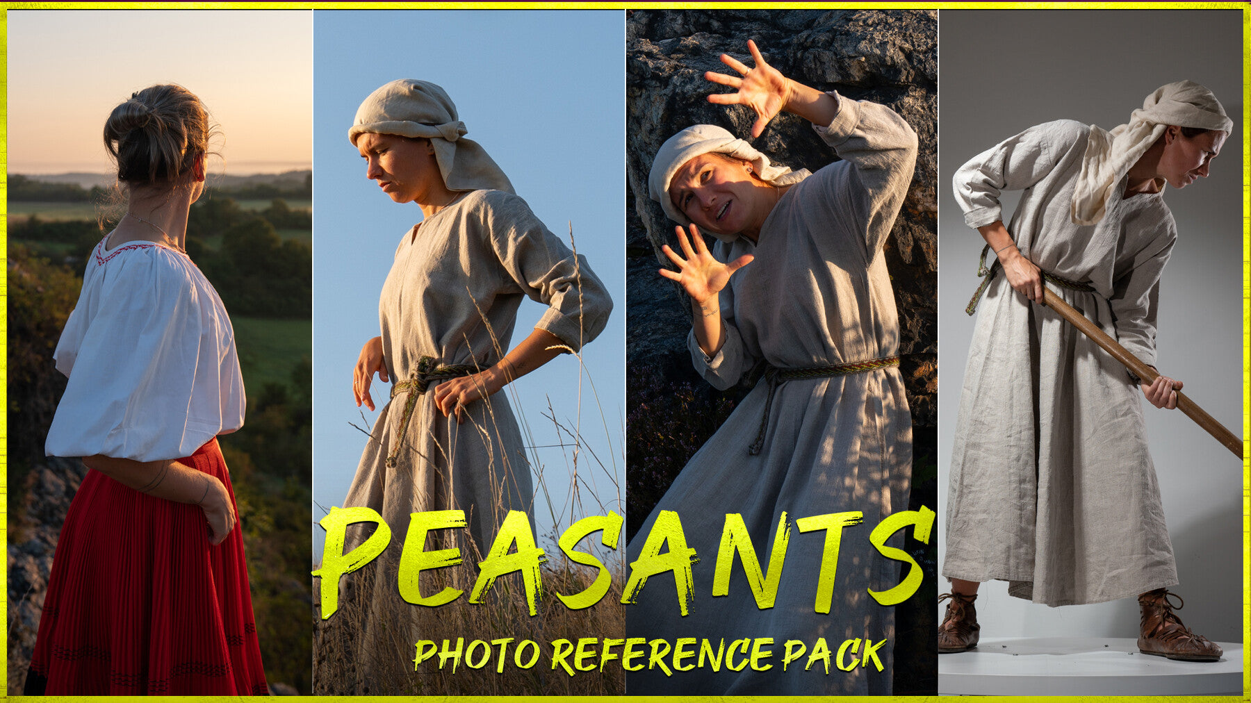 Peasants vol.3 Photo Reference Pack For Artists 361 JPEGs