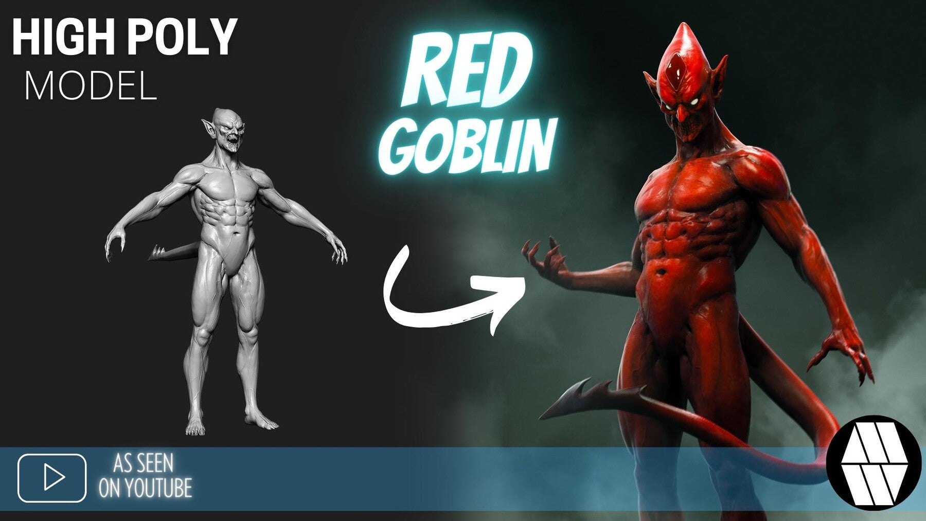 ZBrush Model: Red Goblin High Poly ZTL & FBX