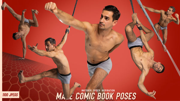 1100 Male Comic Book Poses