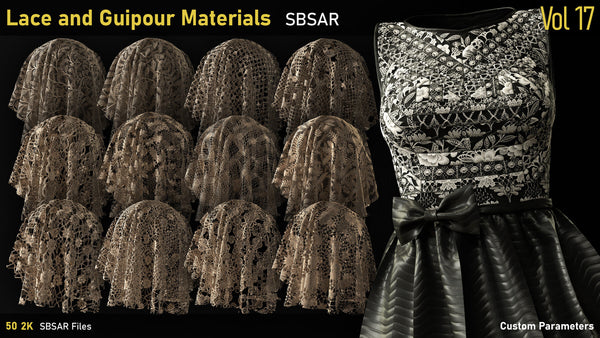 Lace and Guipure Materials-Vol17-SBSAR