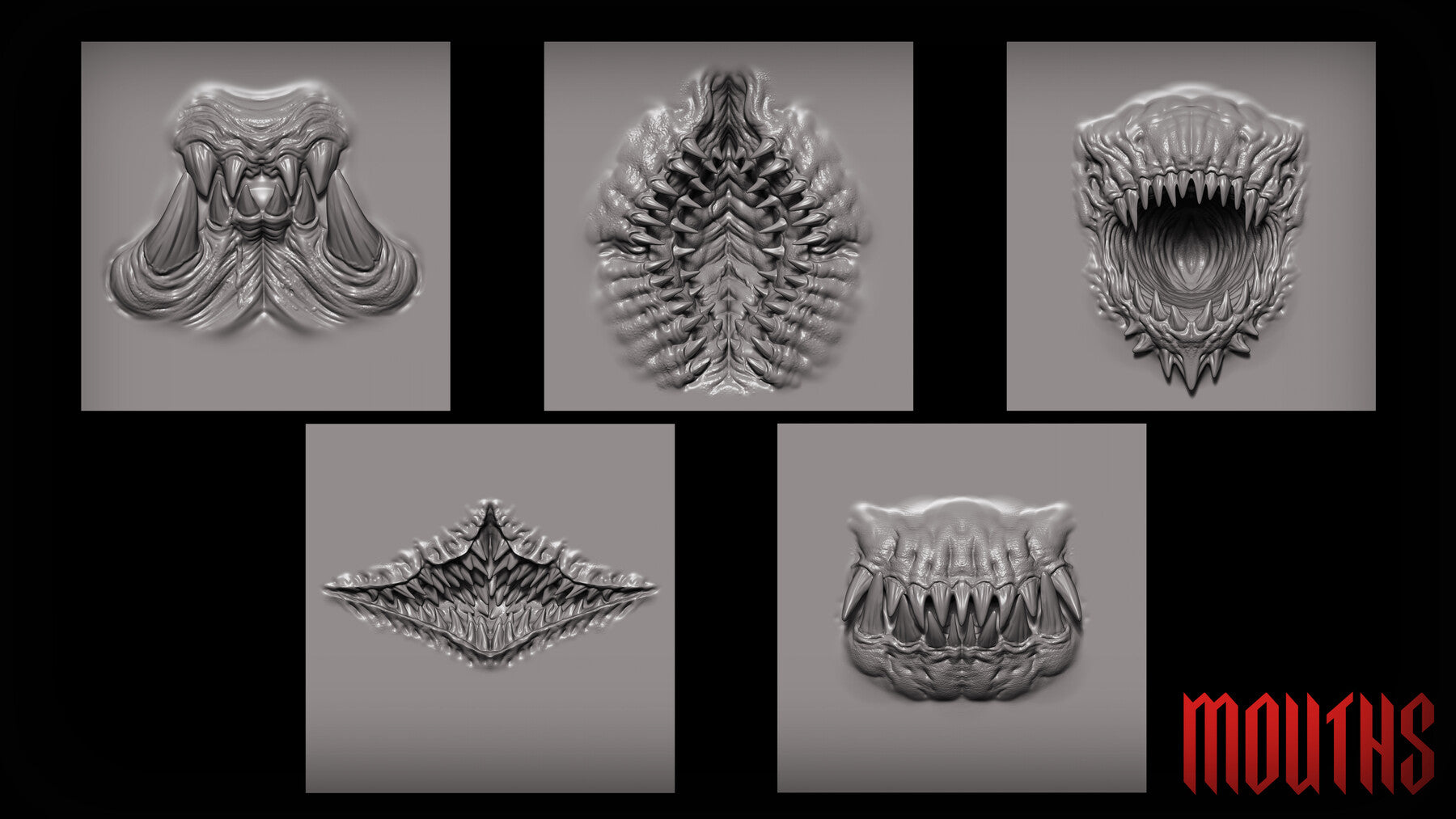 Zbrush + Blender 45 Unholy Brushes