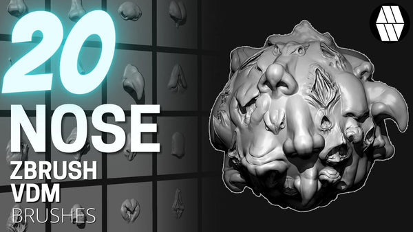 20 Nose VDM Brush - Custom made Brush to use in ZBrush