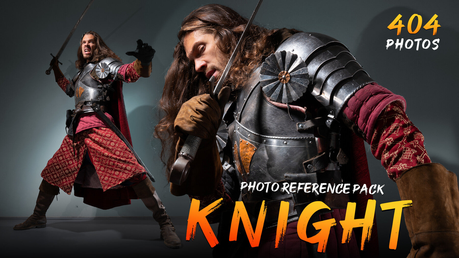 Knight vol. 4- Photo Reference Pack for Artists 404 JPEGs