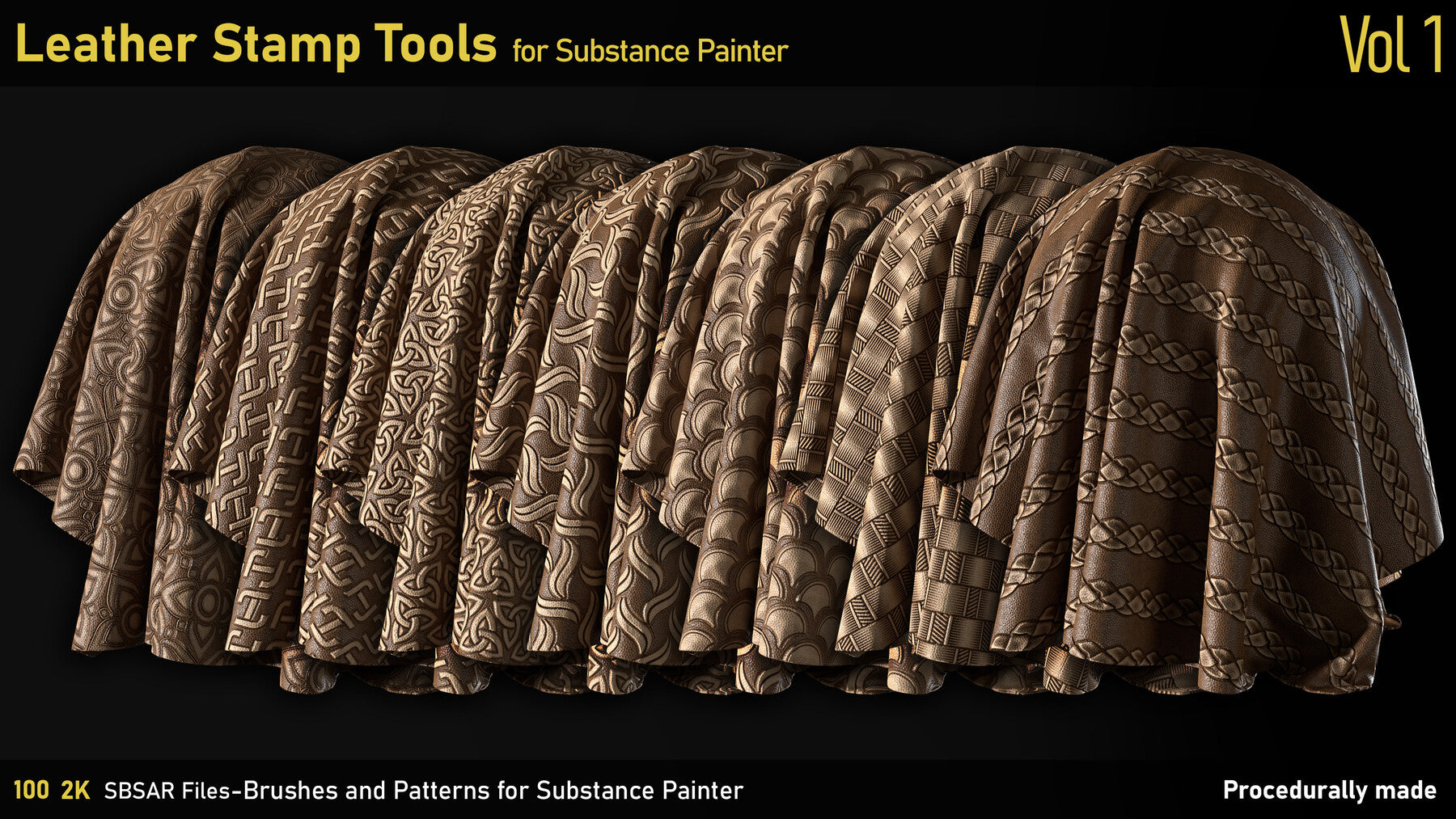 Leather Stamp Tools-Substance Painter-SBSAR