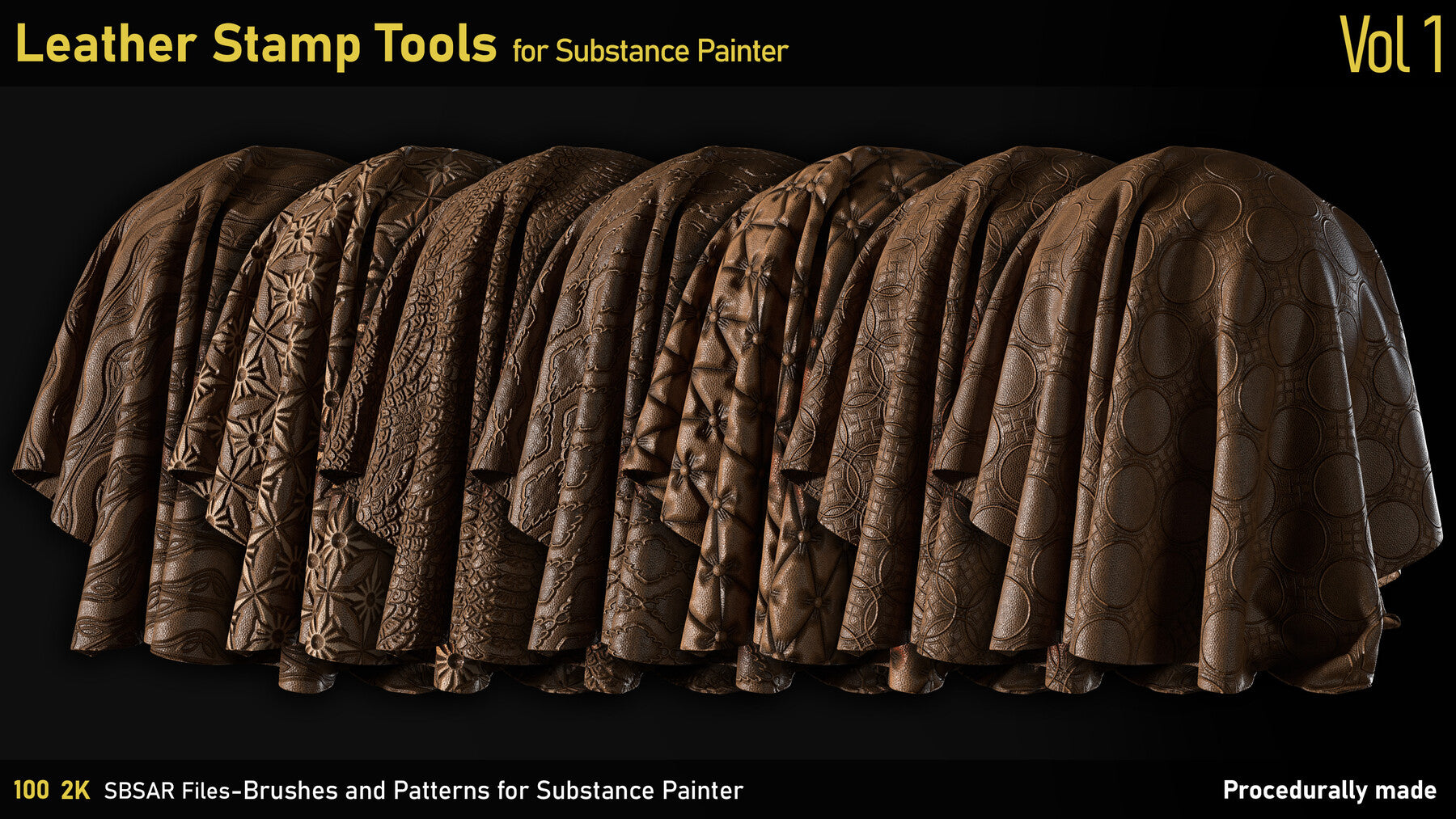 Leather Stamp Tools-Substance Painter-SBSAR