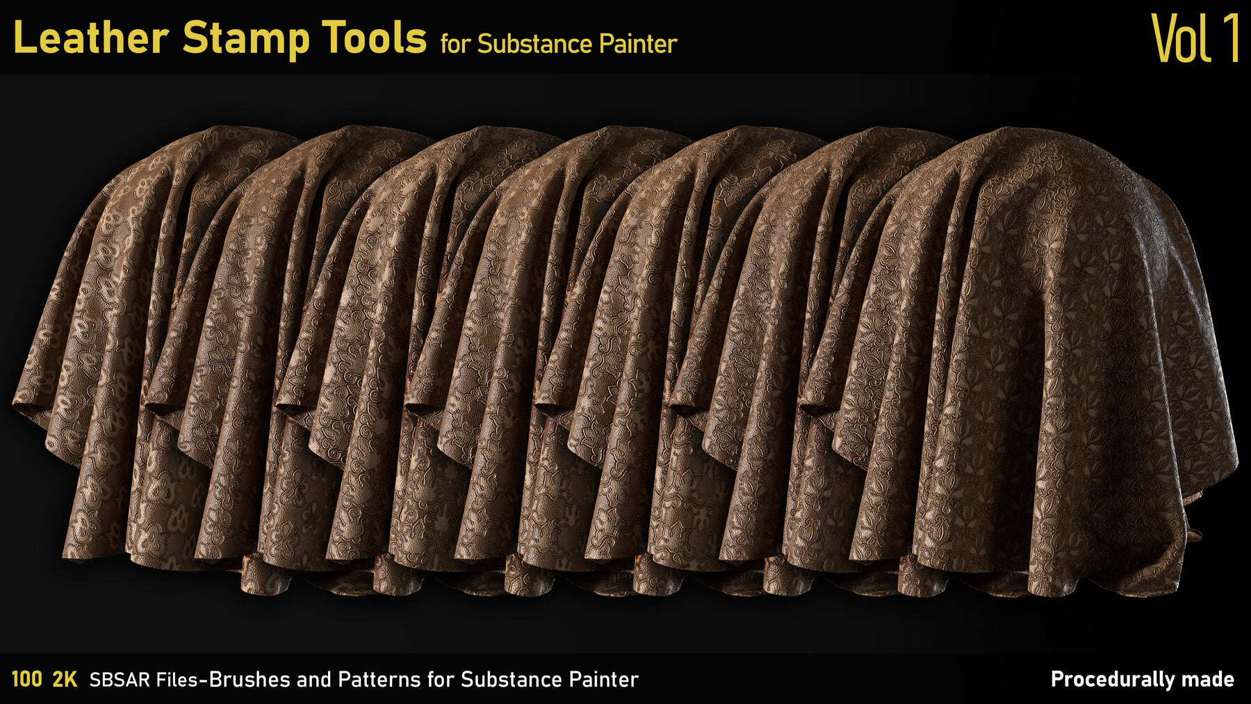 Leather Stamp Tools-Substance Painter-SBSAR