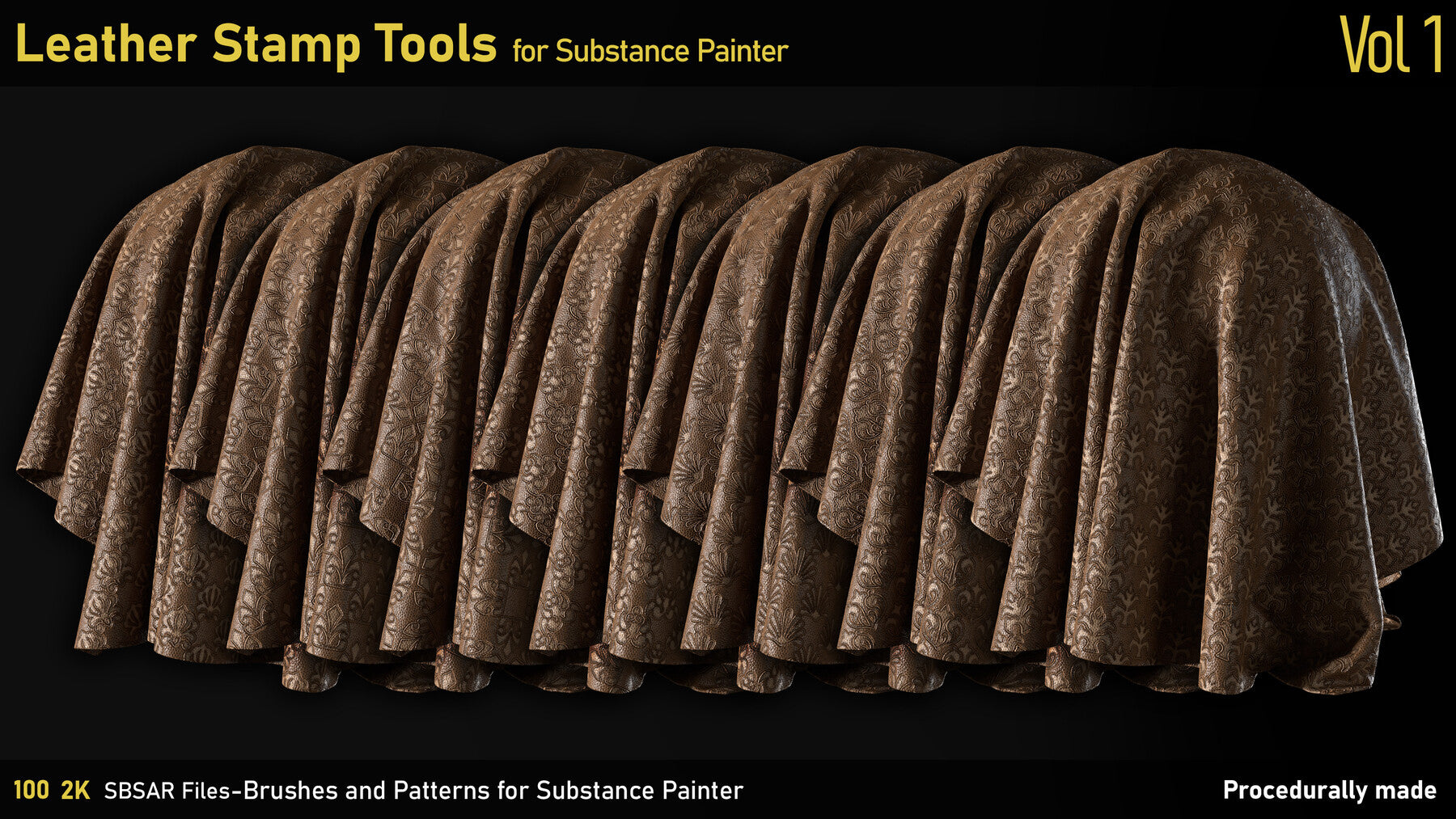 Leather Stamp Tools-Substance Painter-SBSAR