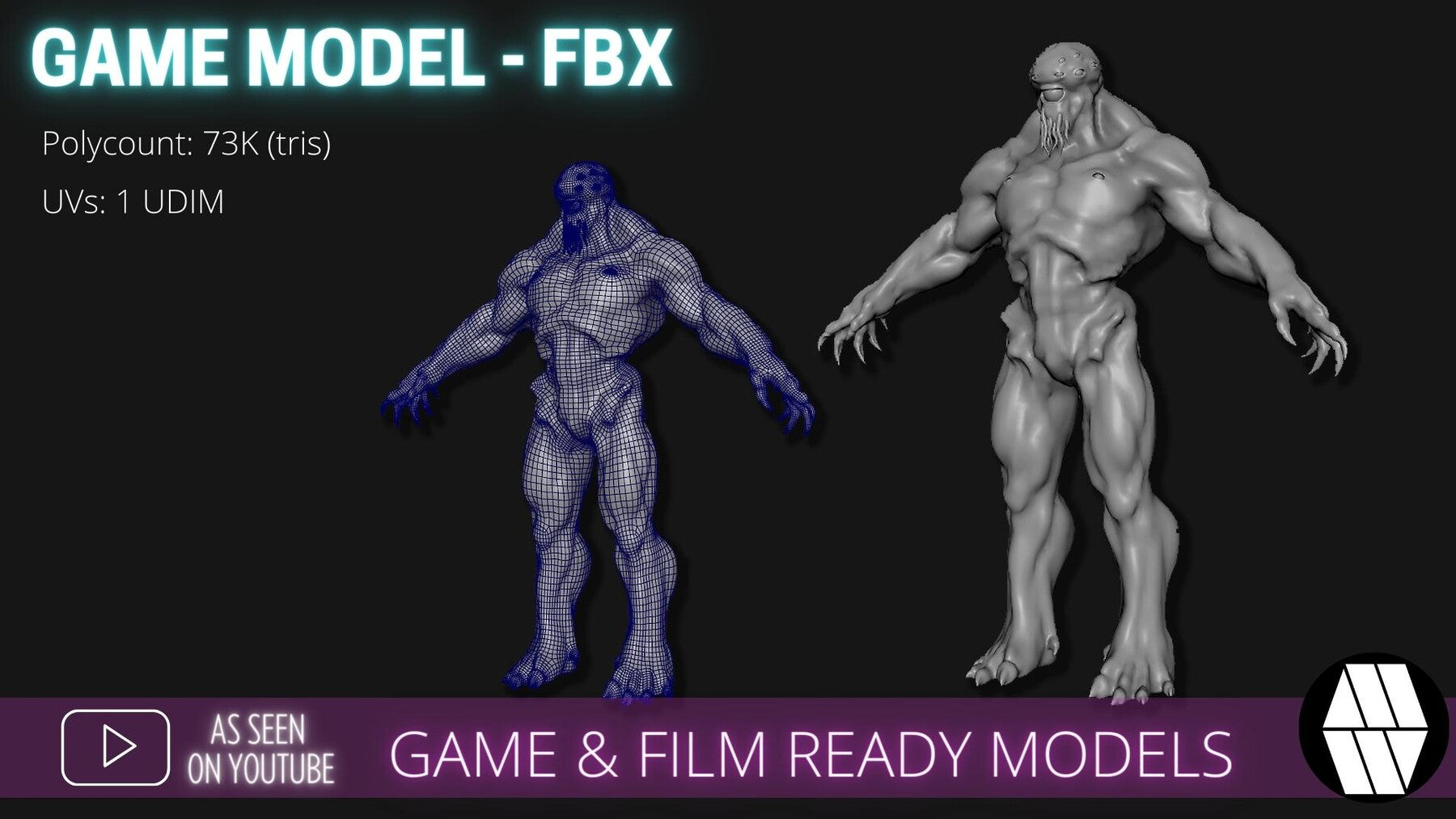 Game & Film Ready: Beholder Low Poly FBX Models