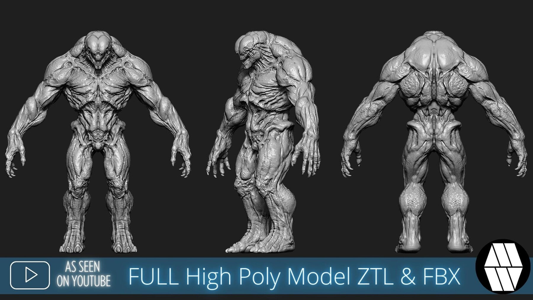 ZBrush Model: Hell Knight High Poly ZTL & FBX