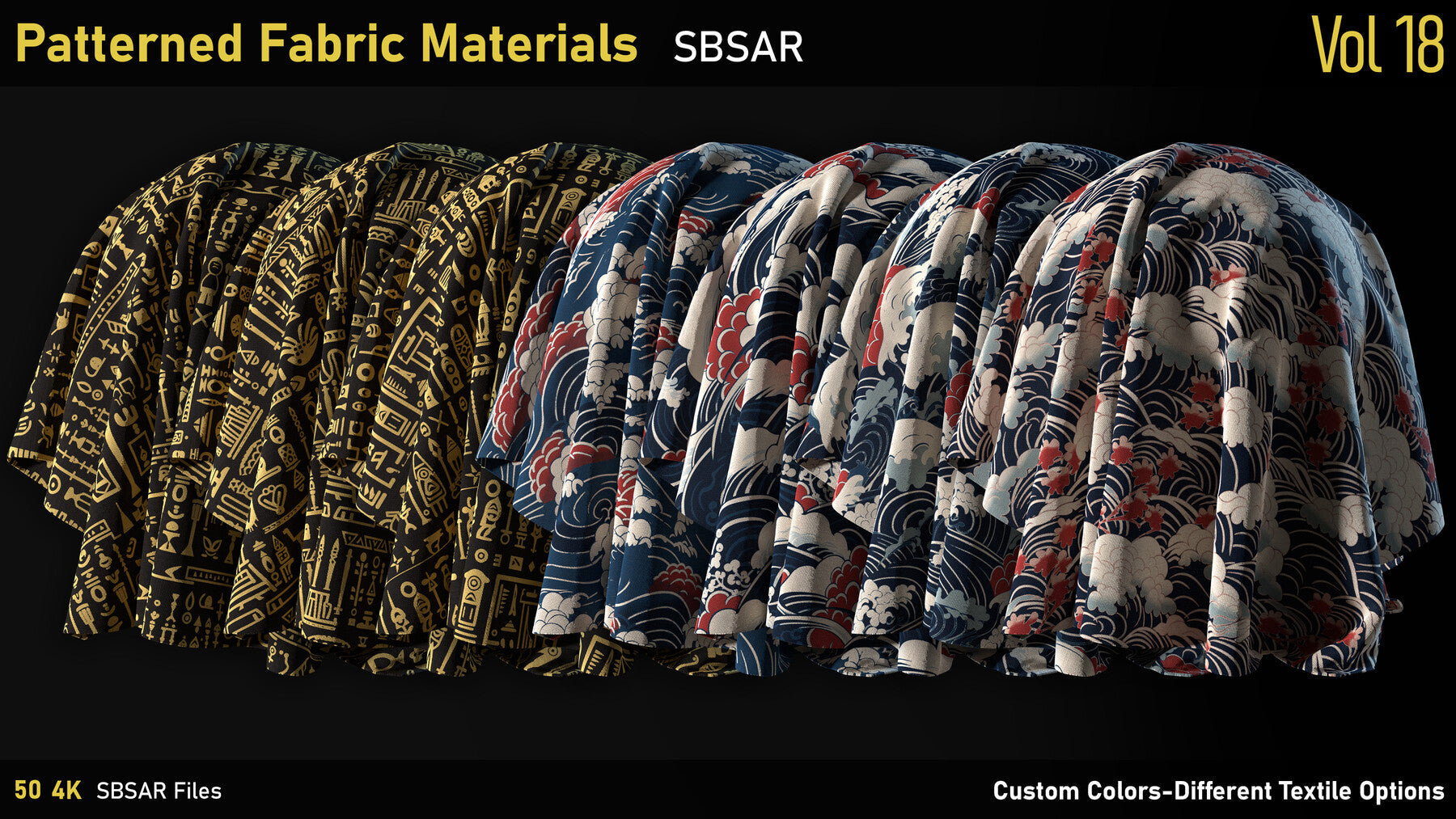 Patterned Fabric Material-Vol18-SBSAR