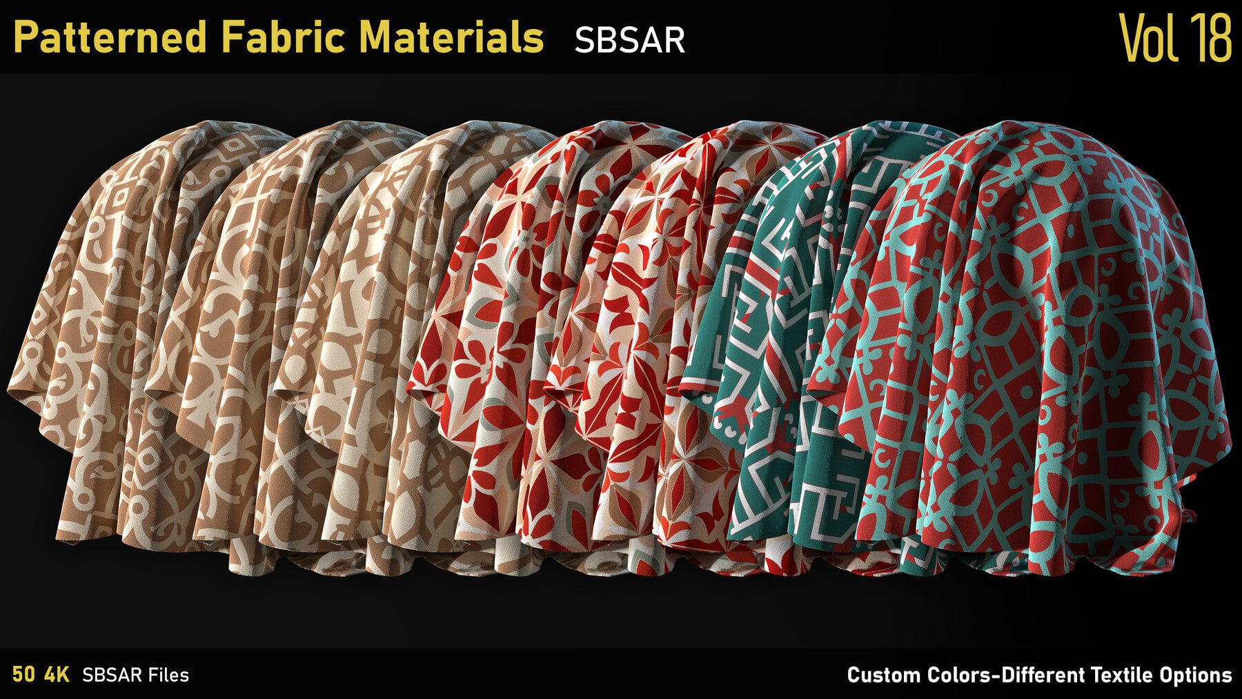 Patterned Fabric Material-Vol18-SBSAR