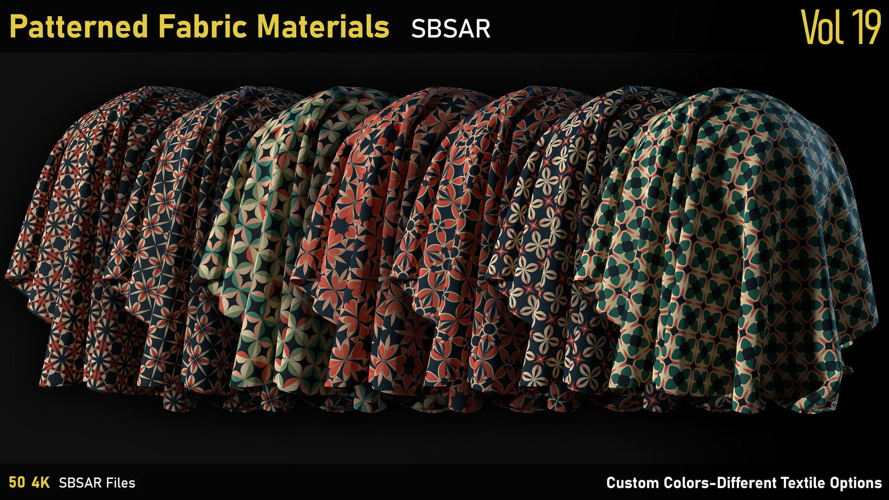 Patterned Fabric Material-Vol19-SBSAR