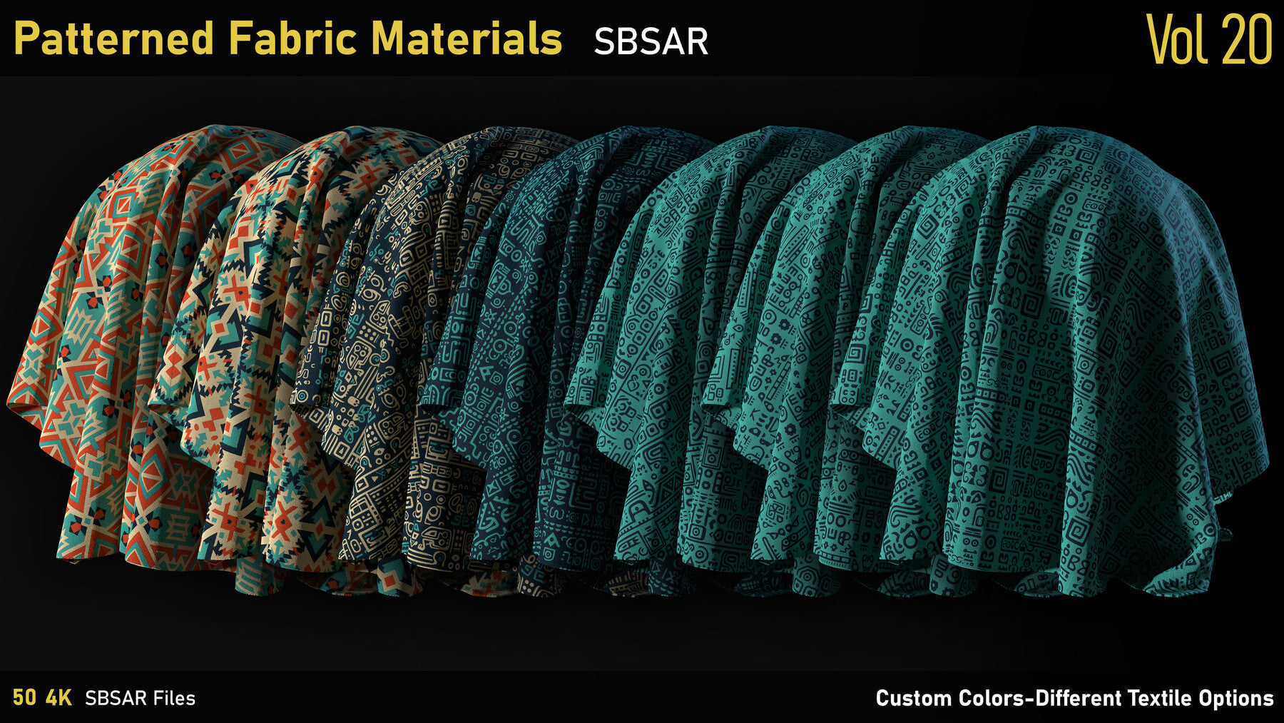 Patterned Fabric Material-Vol20-SBSAR