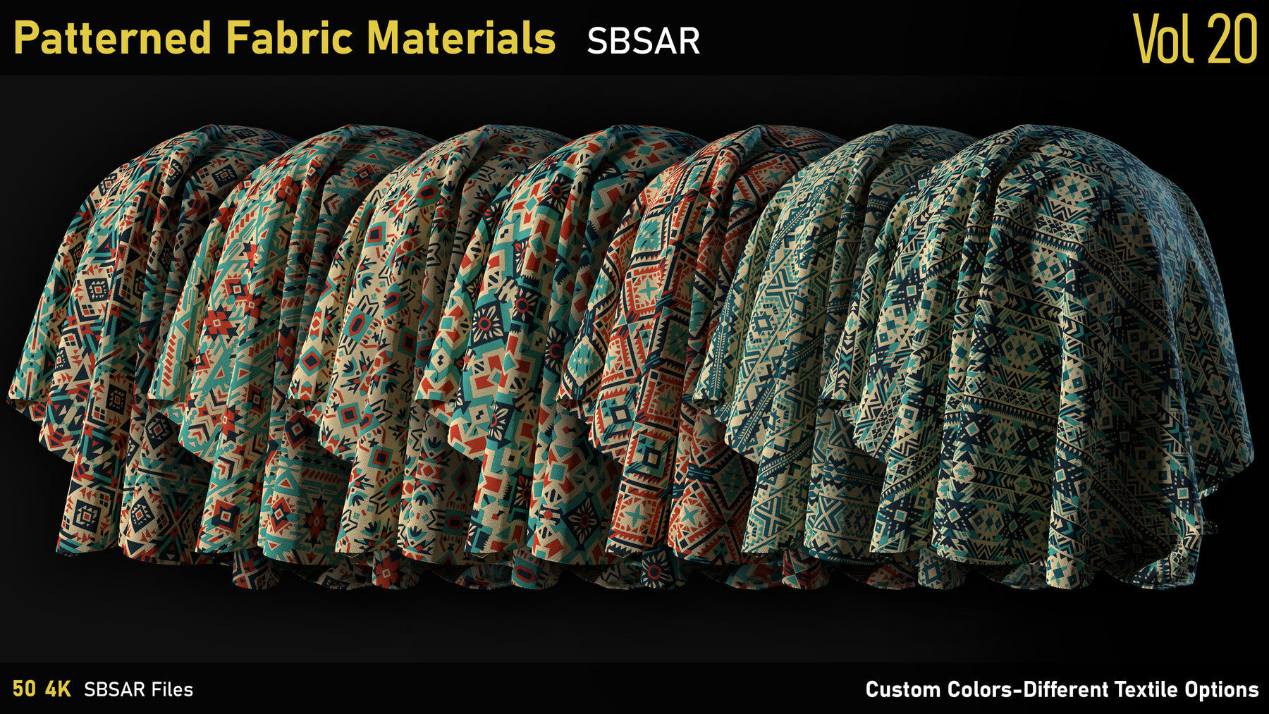 Patterned Fabric Material-Vol20-SBSAR