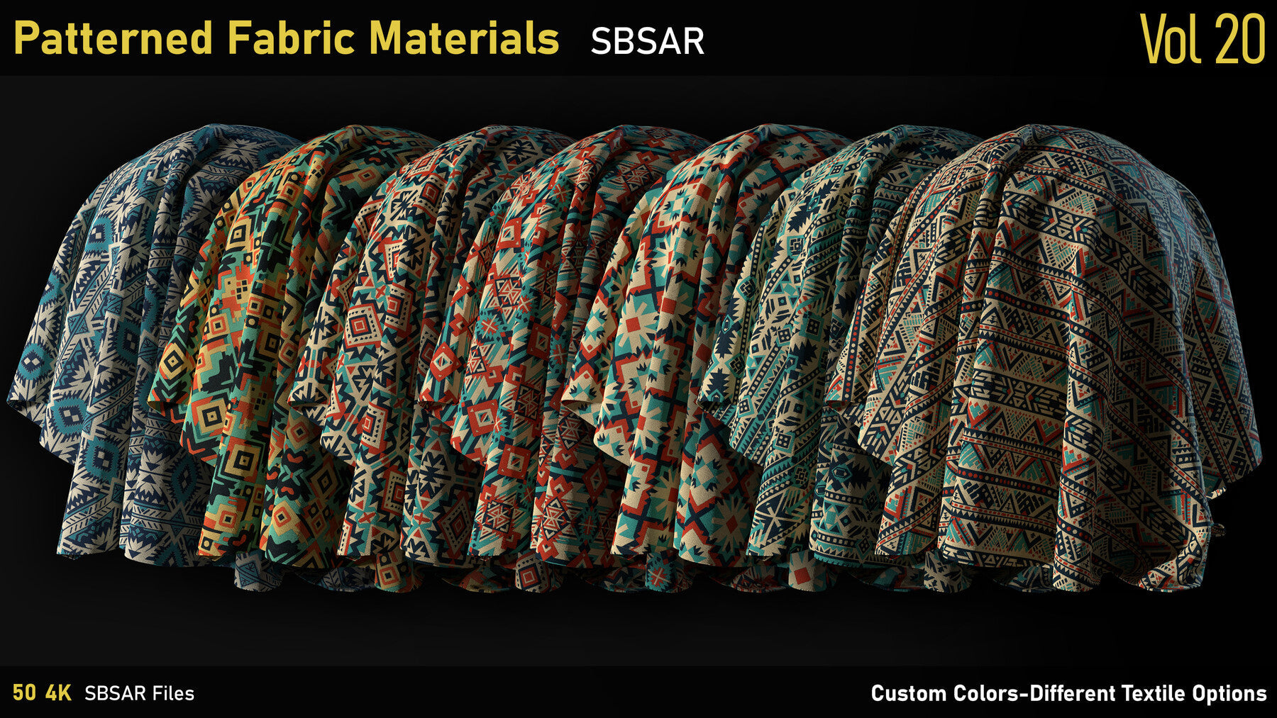 Patterned Fabric Material-Vol20-SBSAR