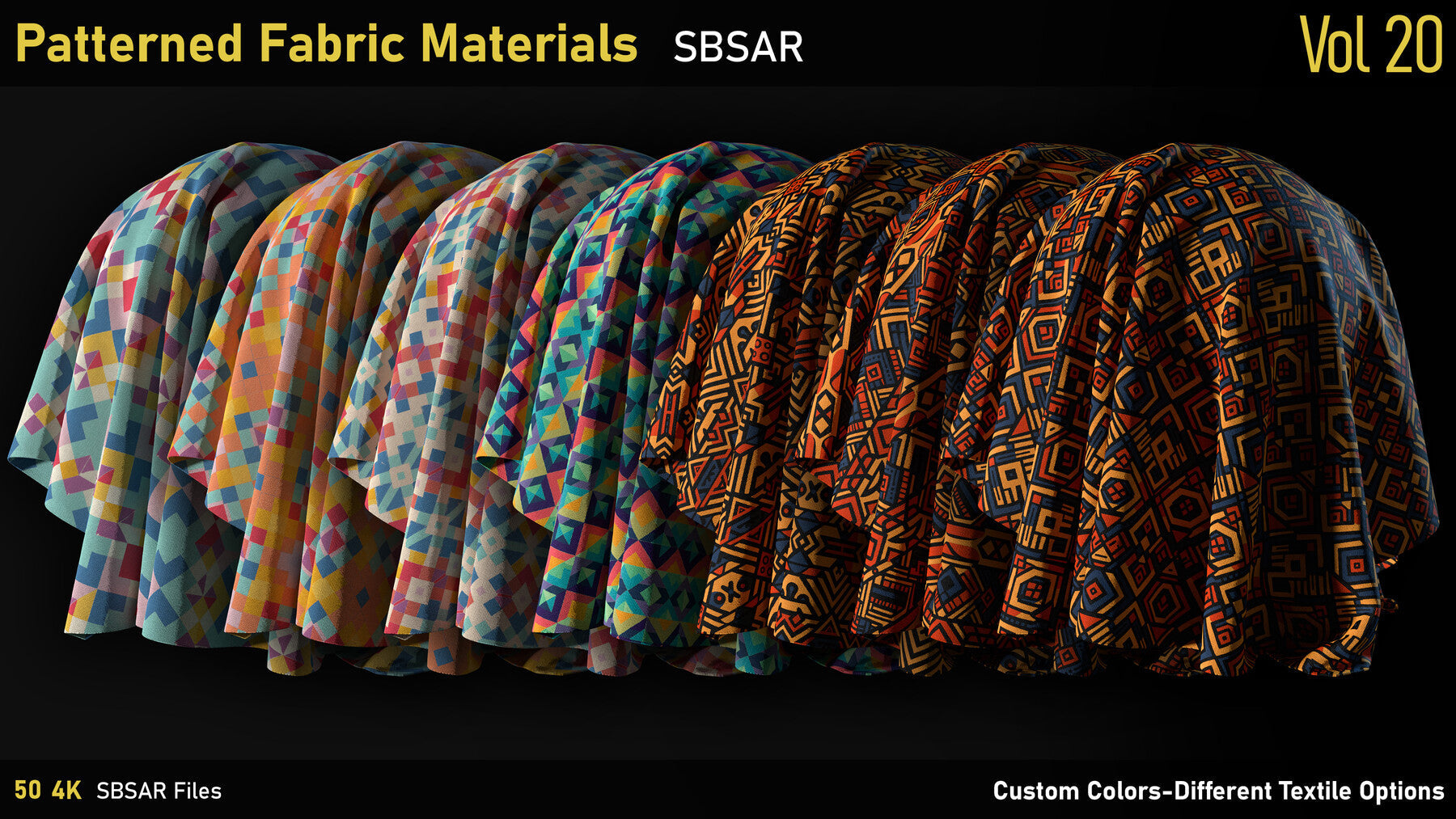 Patterned Fabric Material-Vol20-SBSAR