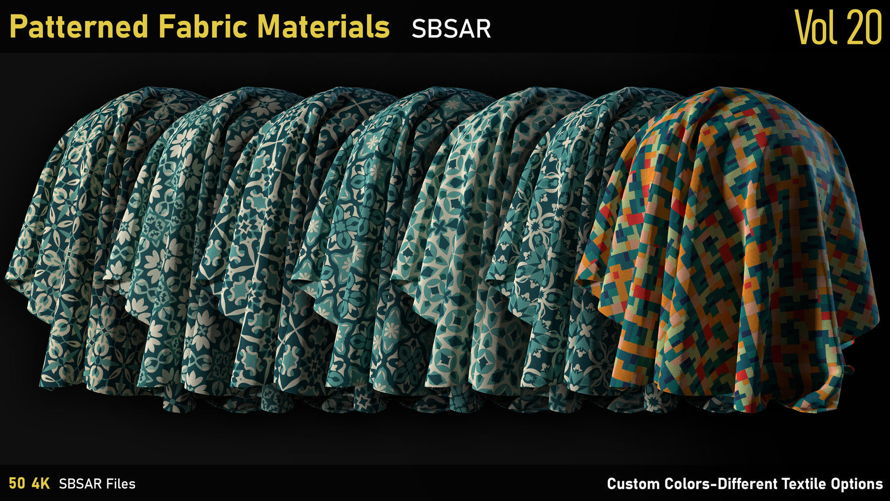 Patterned Fabric Material-Vol20-SBSAR