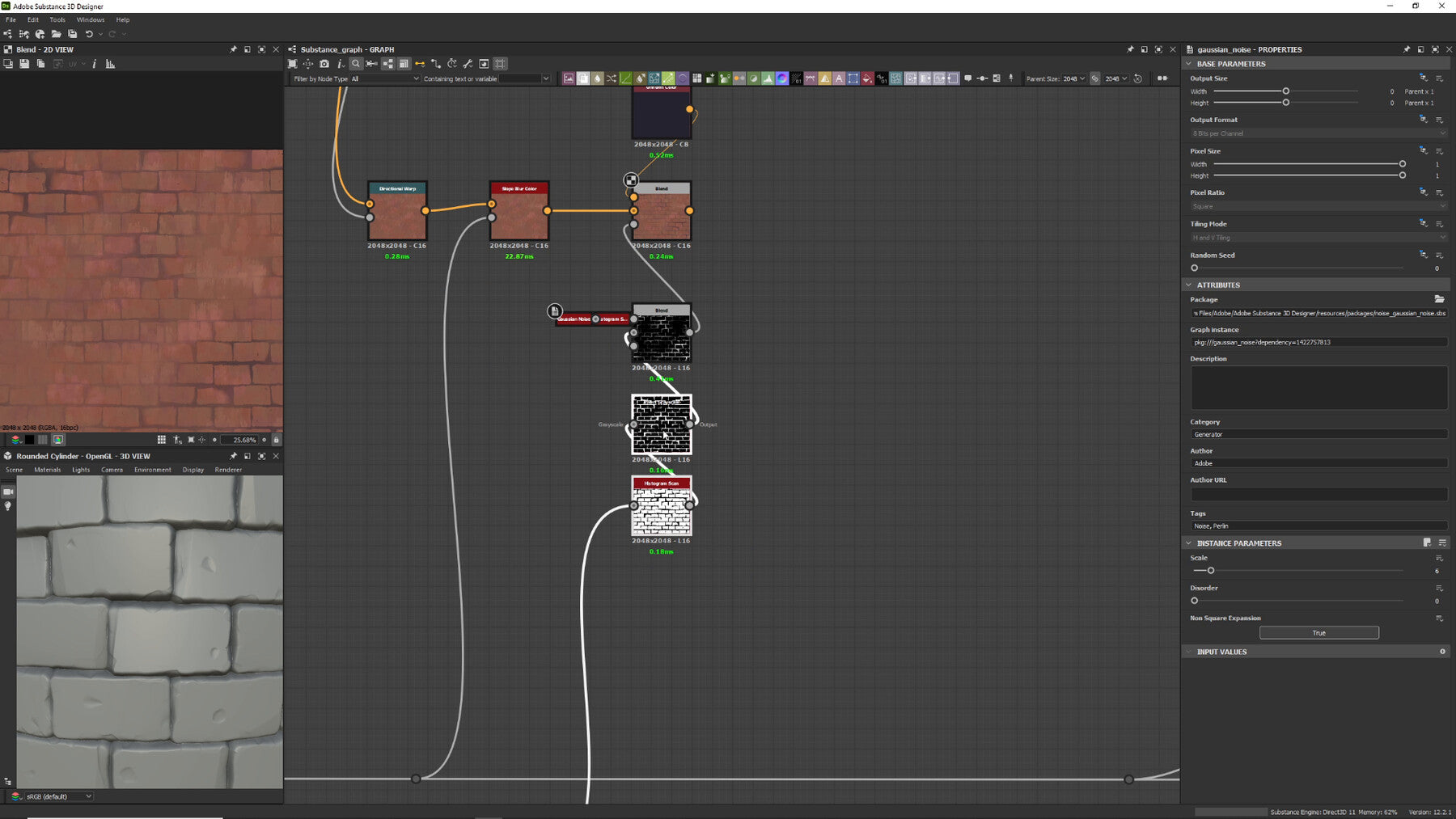 Stylized Brick Wall Tutorial in Substance Designer