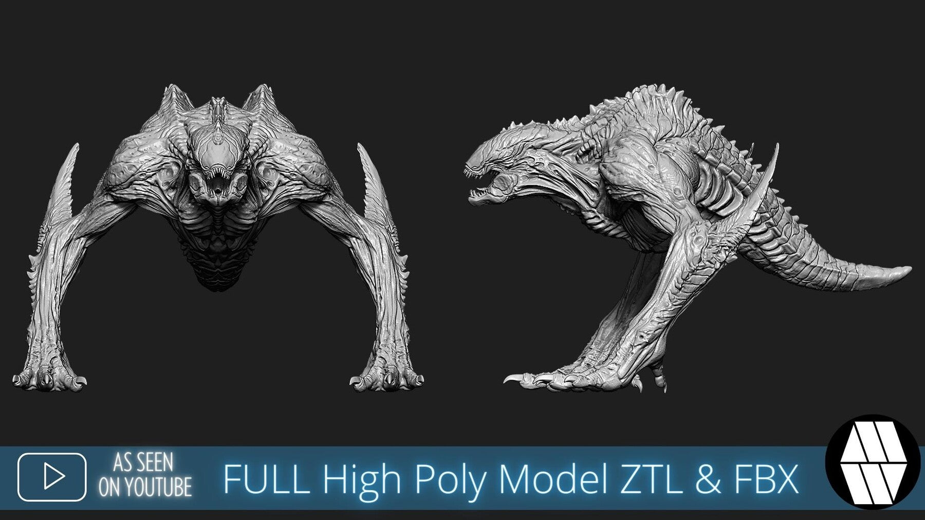 ZBrush Model: Crawler High Poly ZTL & FBX