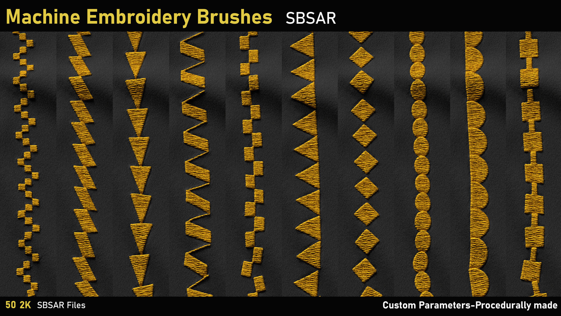 Machine Embroidery Brushes-SBSAR