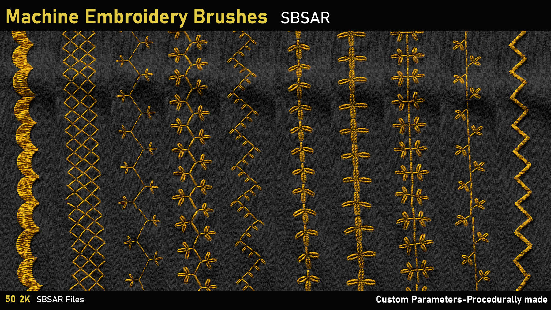 Machine Embroidery Brushes-SBSAR