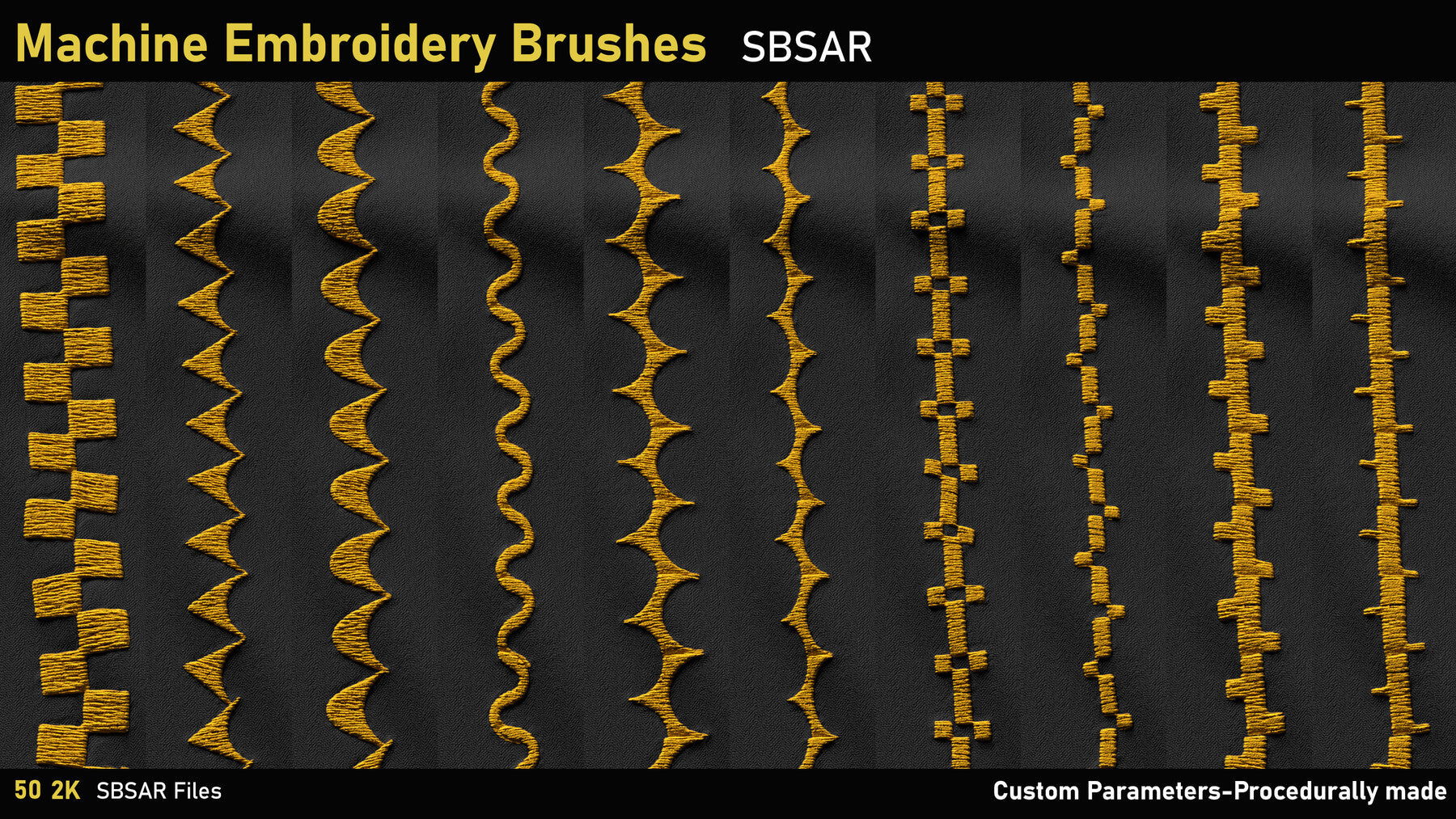 Machine Embroidery Brushes-SBSAR