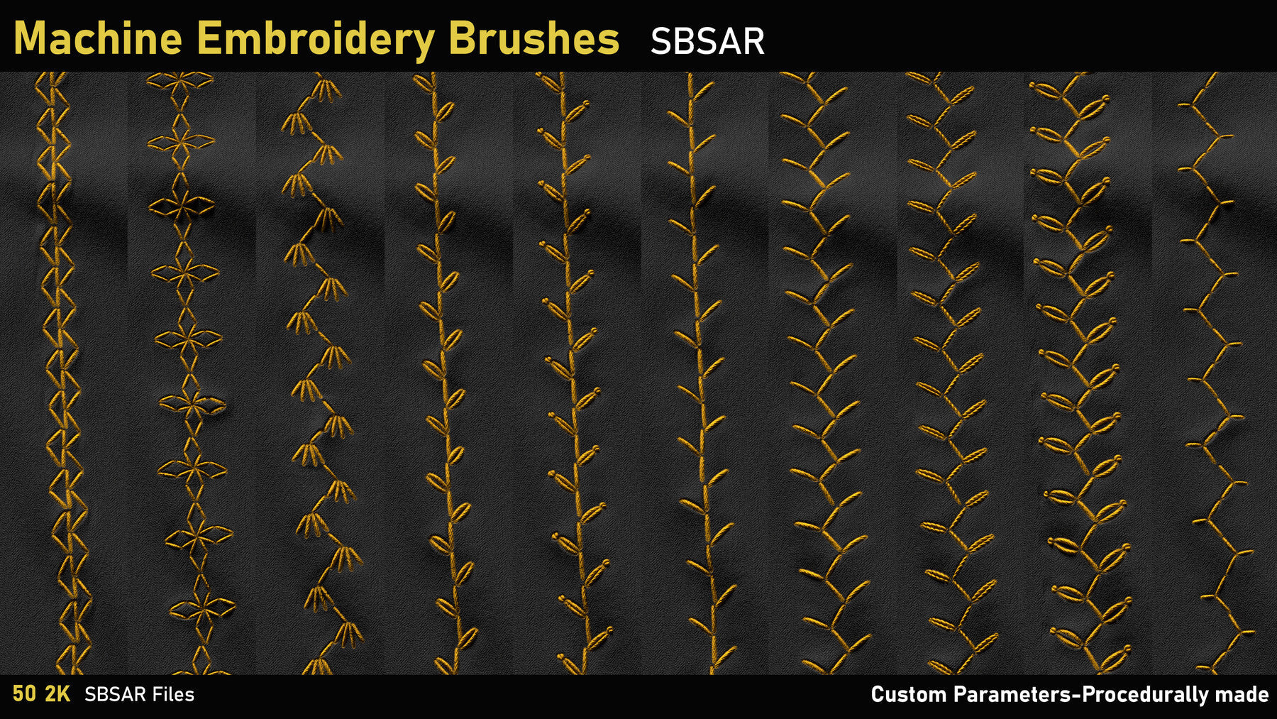 Machine Embroidery Brushes-SBSAR