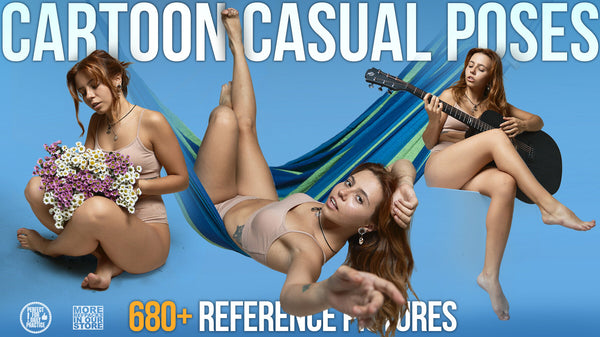 680+ Cartoon Casual Poses