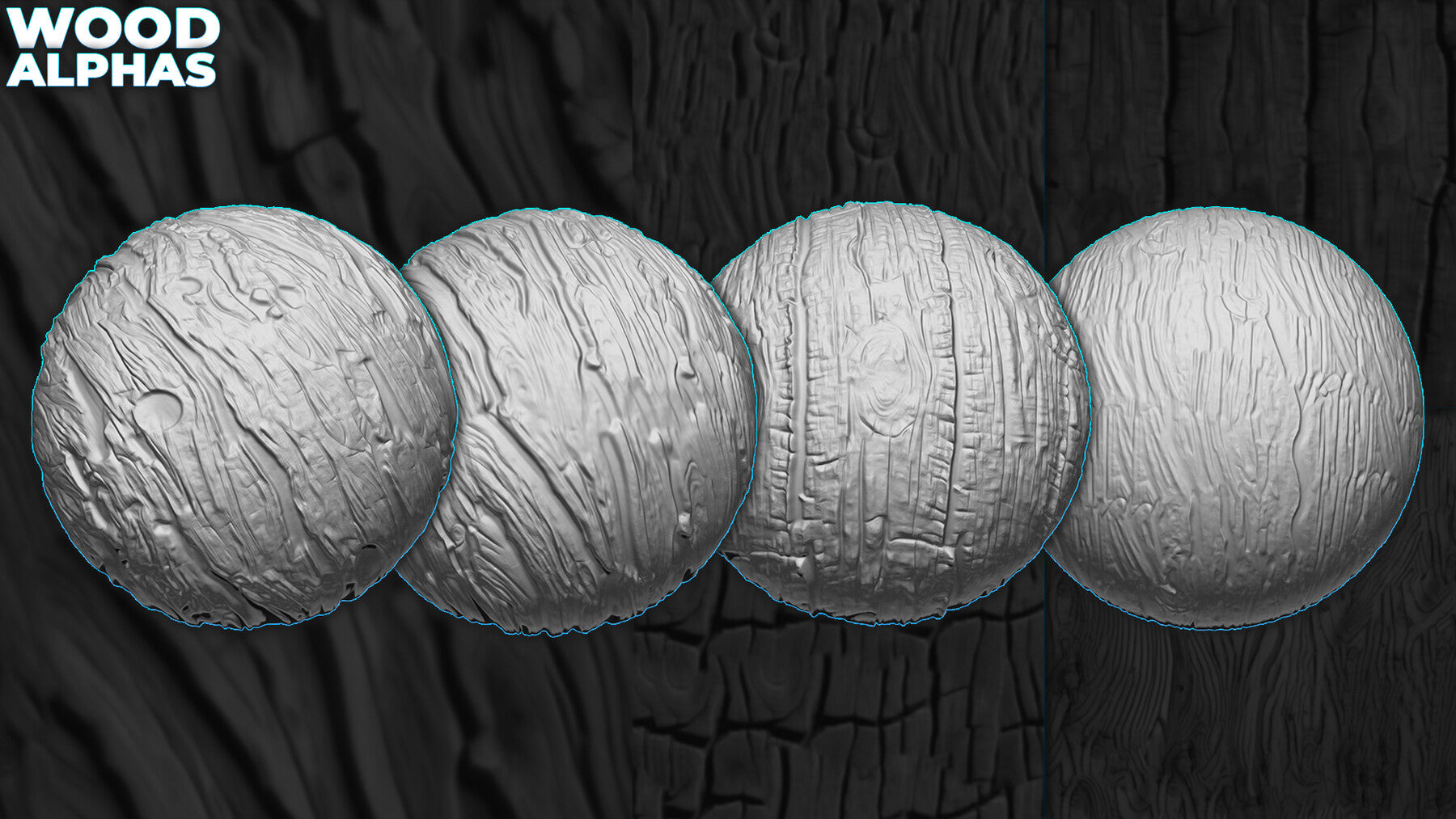 450+ Wood Displacement Map (Alphas) for ZBrush, Blender vol.11