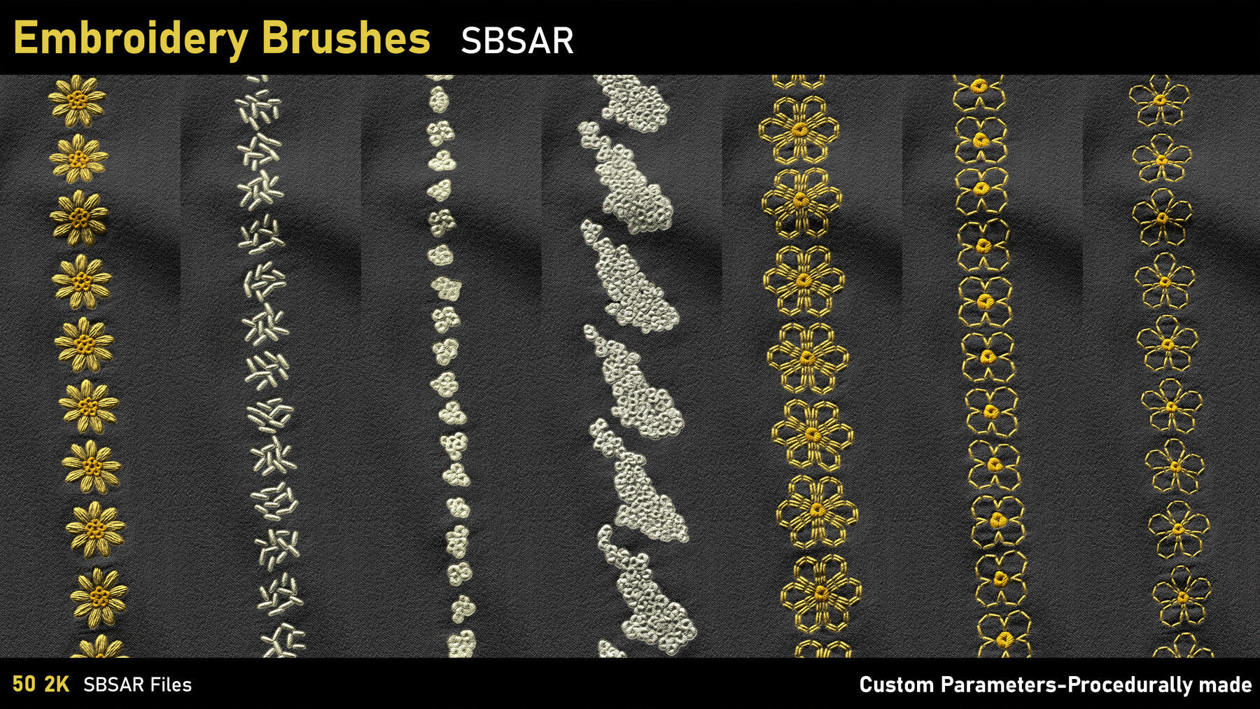 Embroidery Brushes-SBSAR