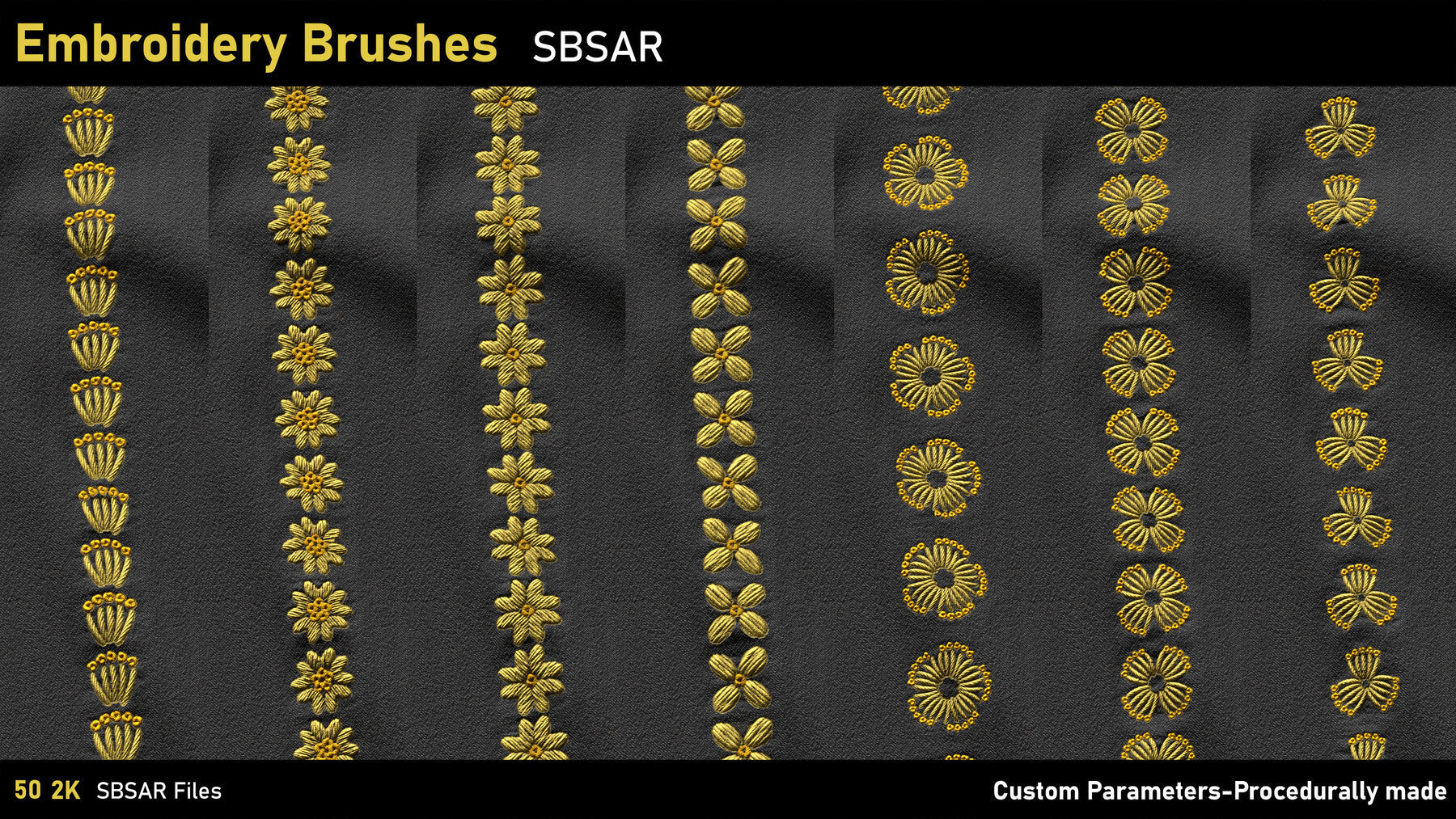 Embroidery Brushes-SBSAR