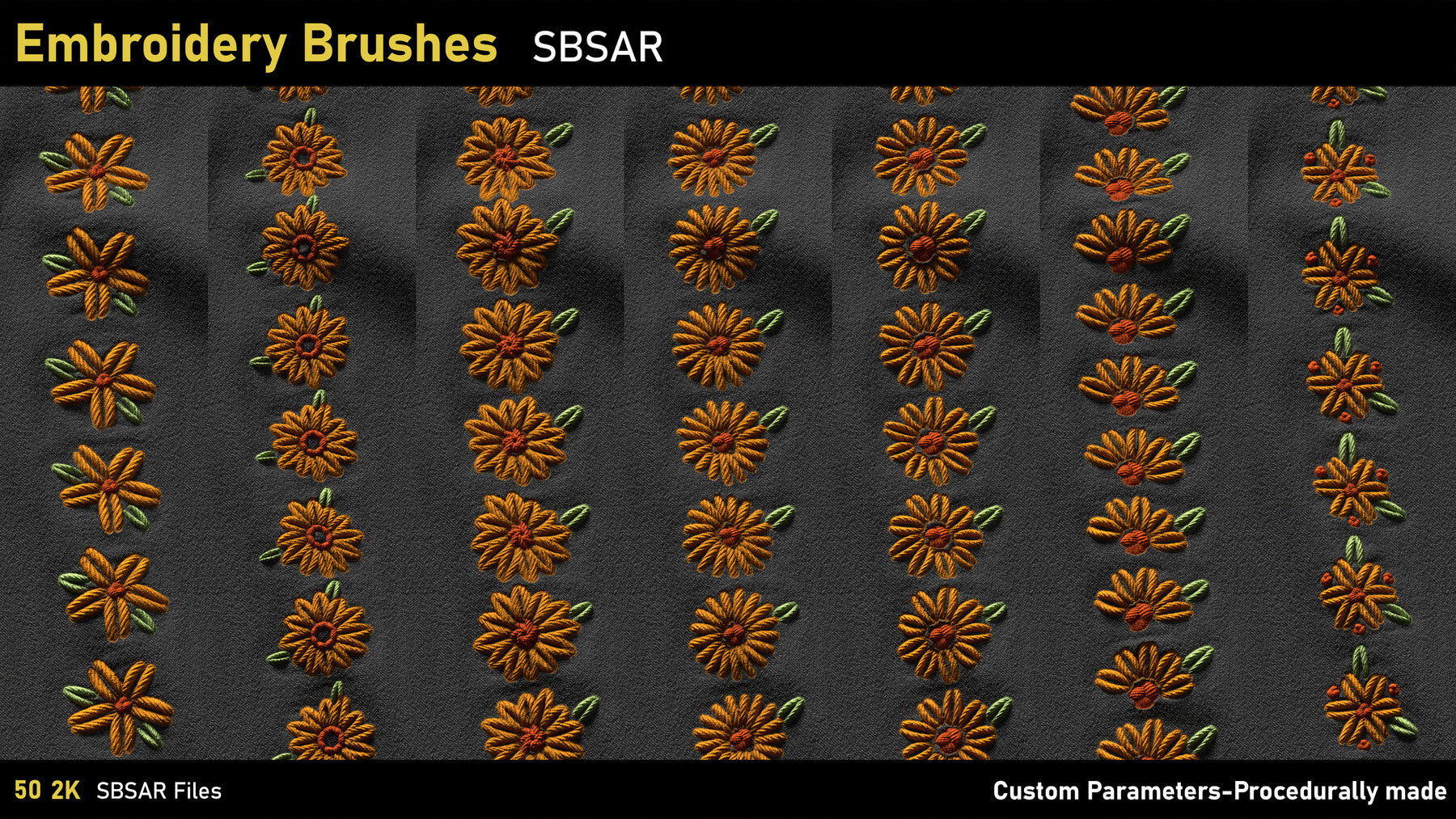 Embroidery Brushes-SBSAR