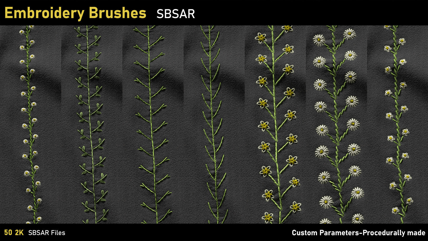 Embroidery Brushes-SBSAR