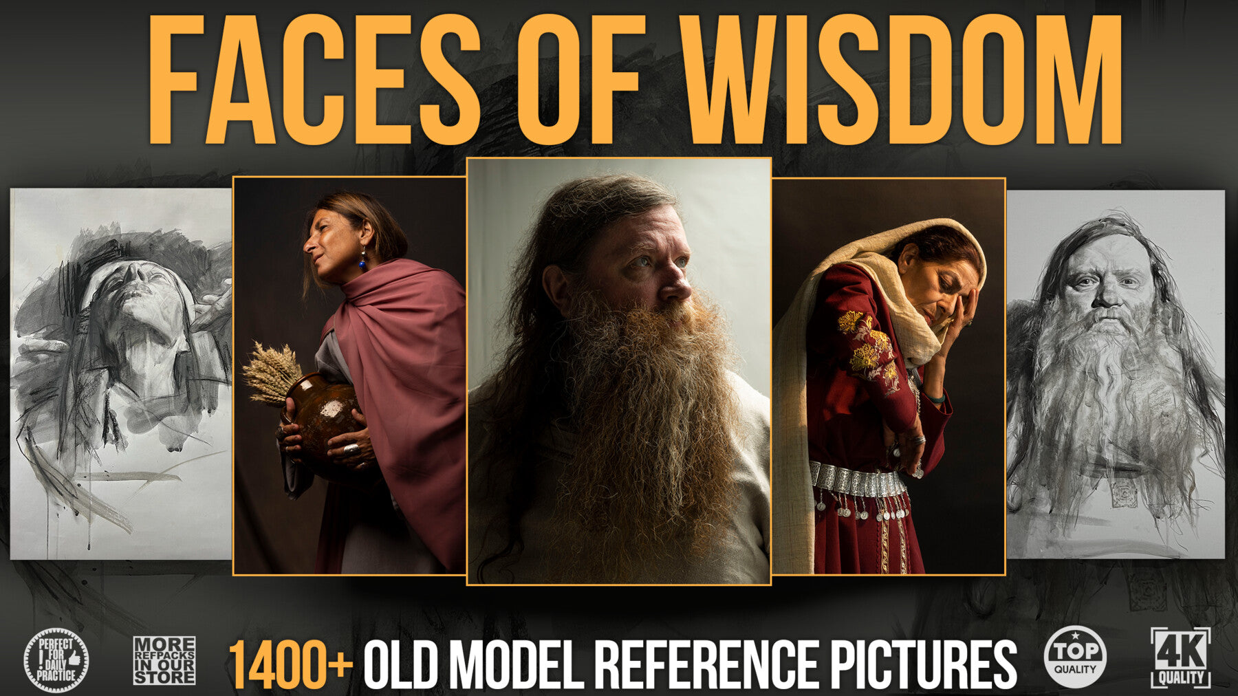 1400+ Faces of Wisdom (Old Model Reference Pictures)