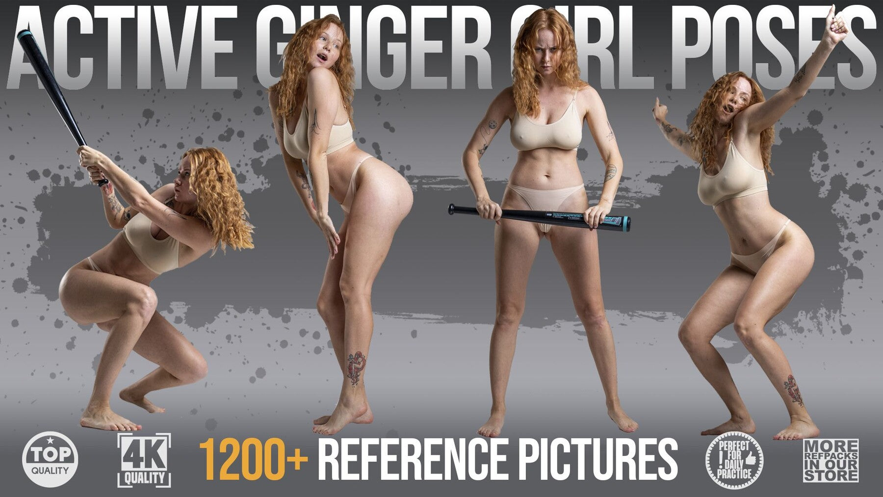 1200+ Active Ginger Girl Poses