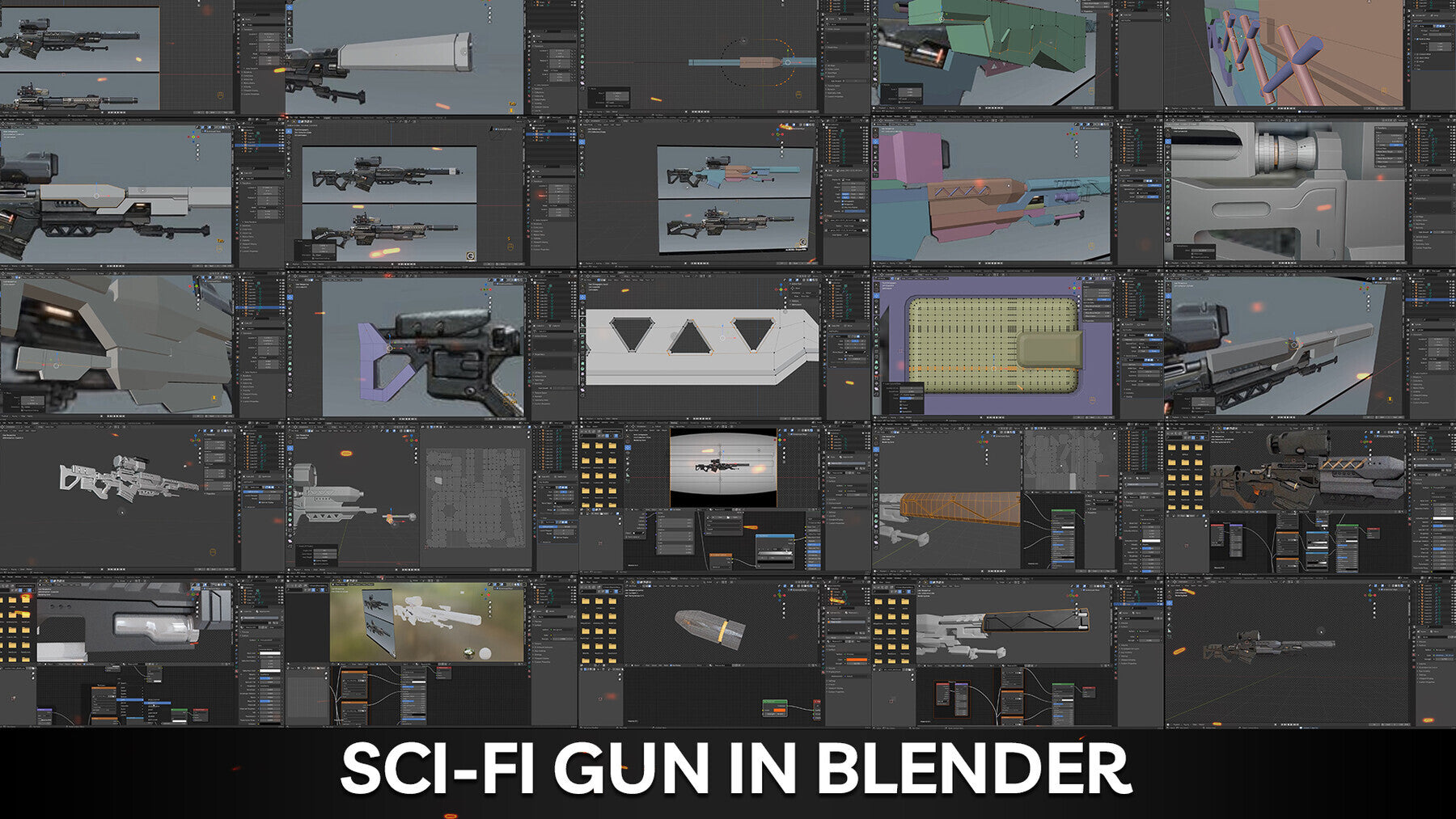 Modeling A Gun In Blender / 80% Discount For A Limited Time