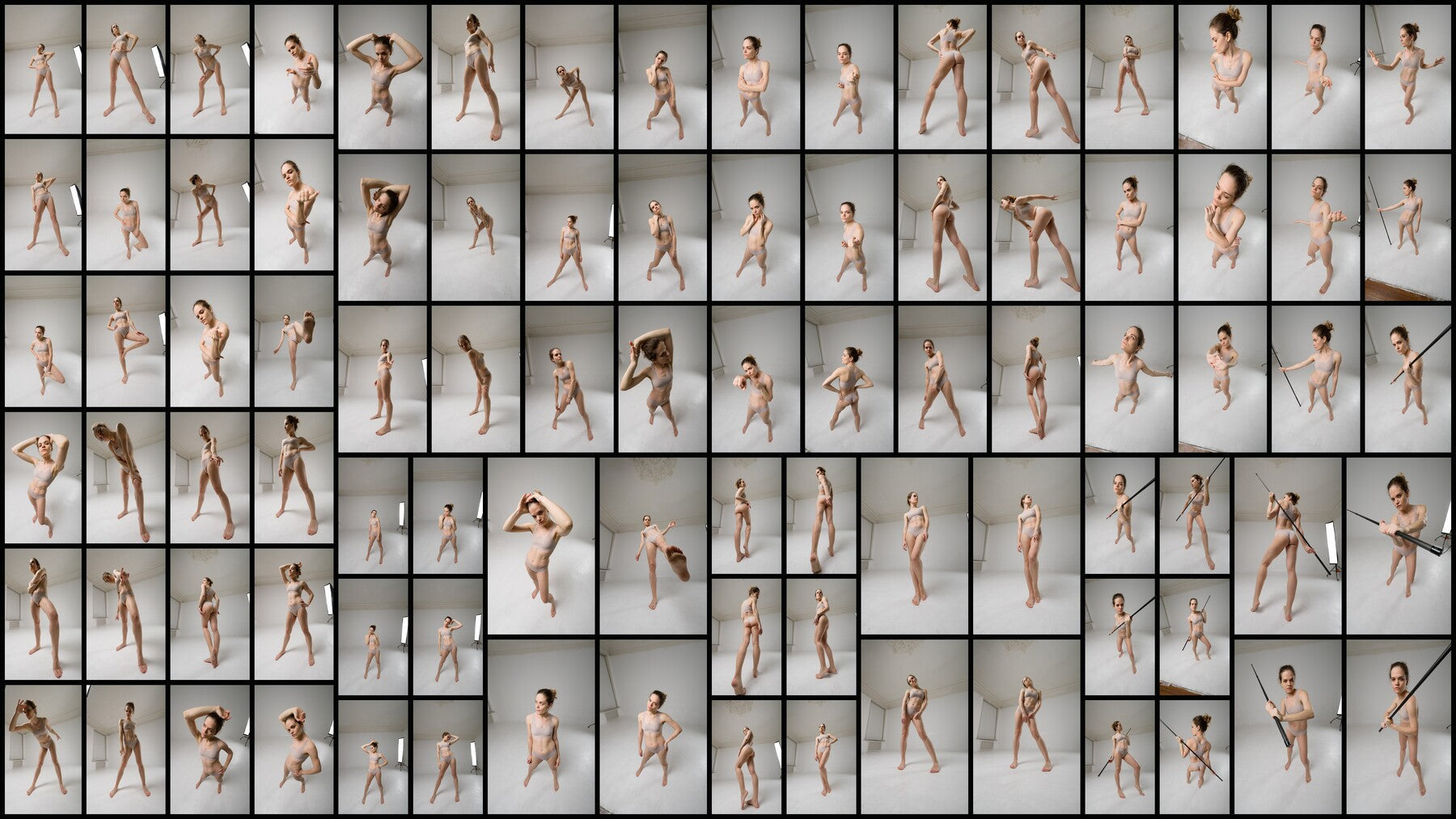 430+ Ultra Wide Angle Female Poses - Reference Pictures for Artists