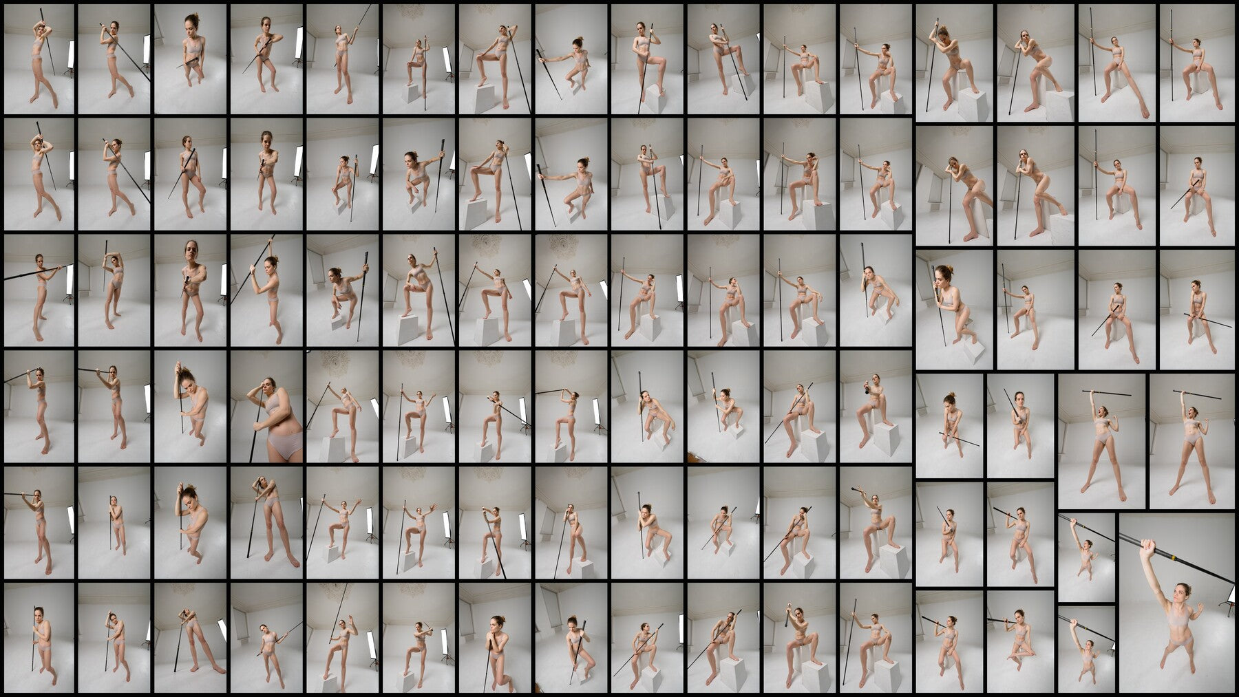 430+ Ultra Wide Angle Female Poses - Reference Pictures for Artists