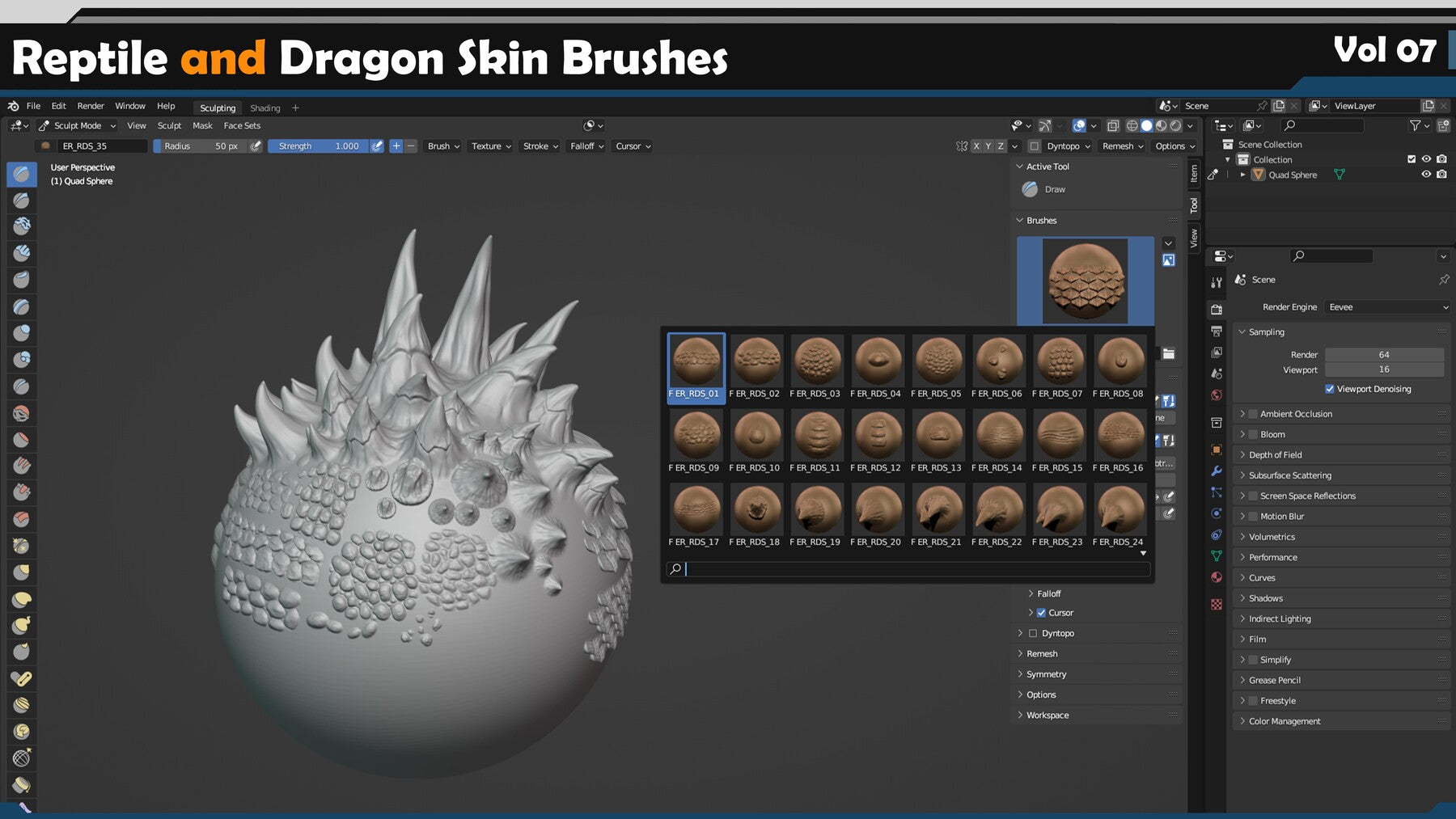 Reptile and Dragon Skin Brushes Vol 07