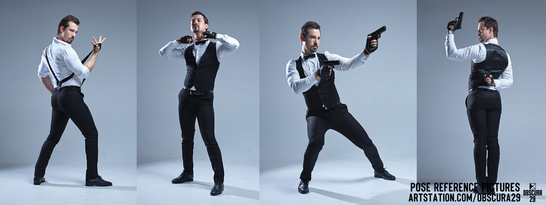 900 Male Secret Agent Pose Reference Pictures