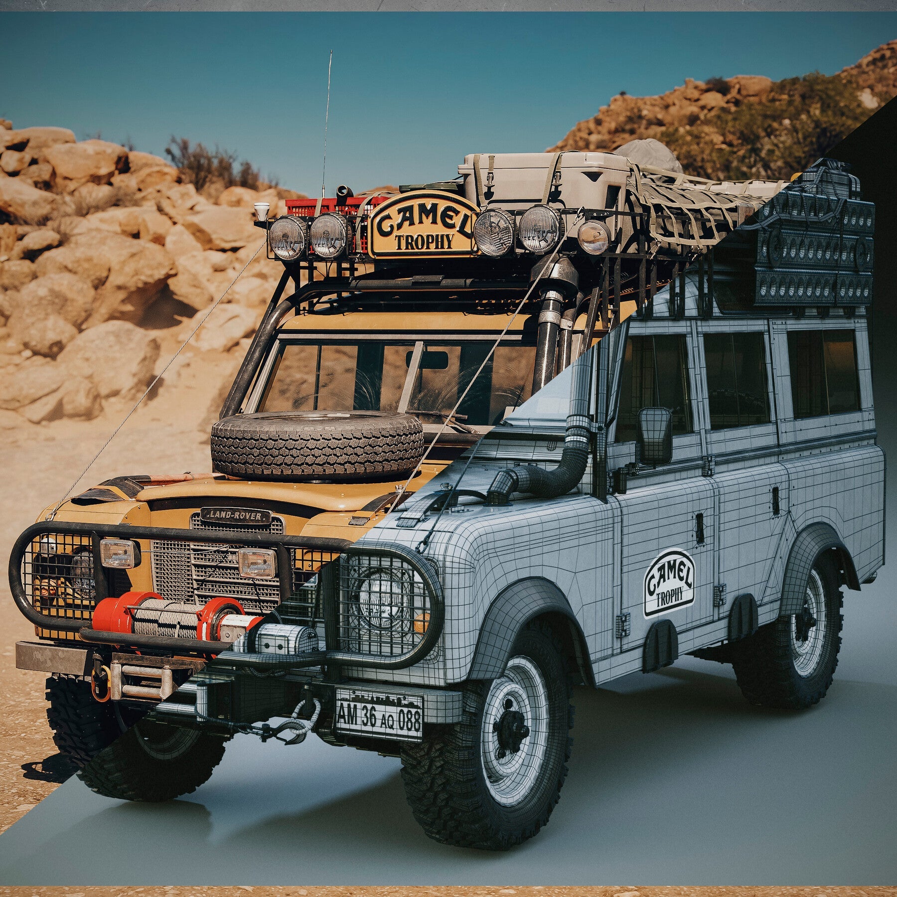 The "Land Rover 1980 Series III Santana Diesel Camel Trophy"