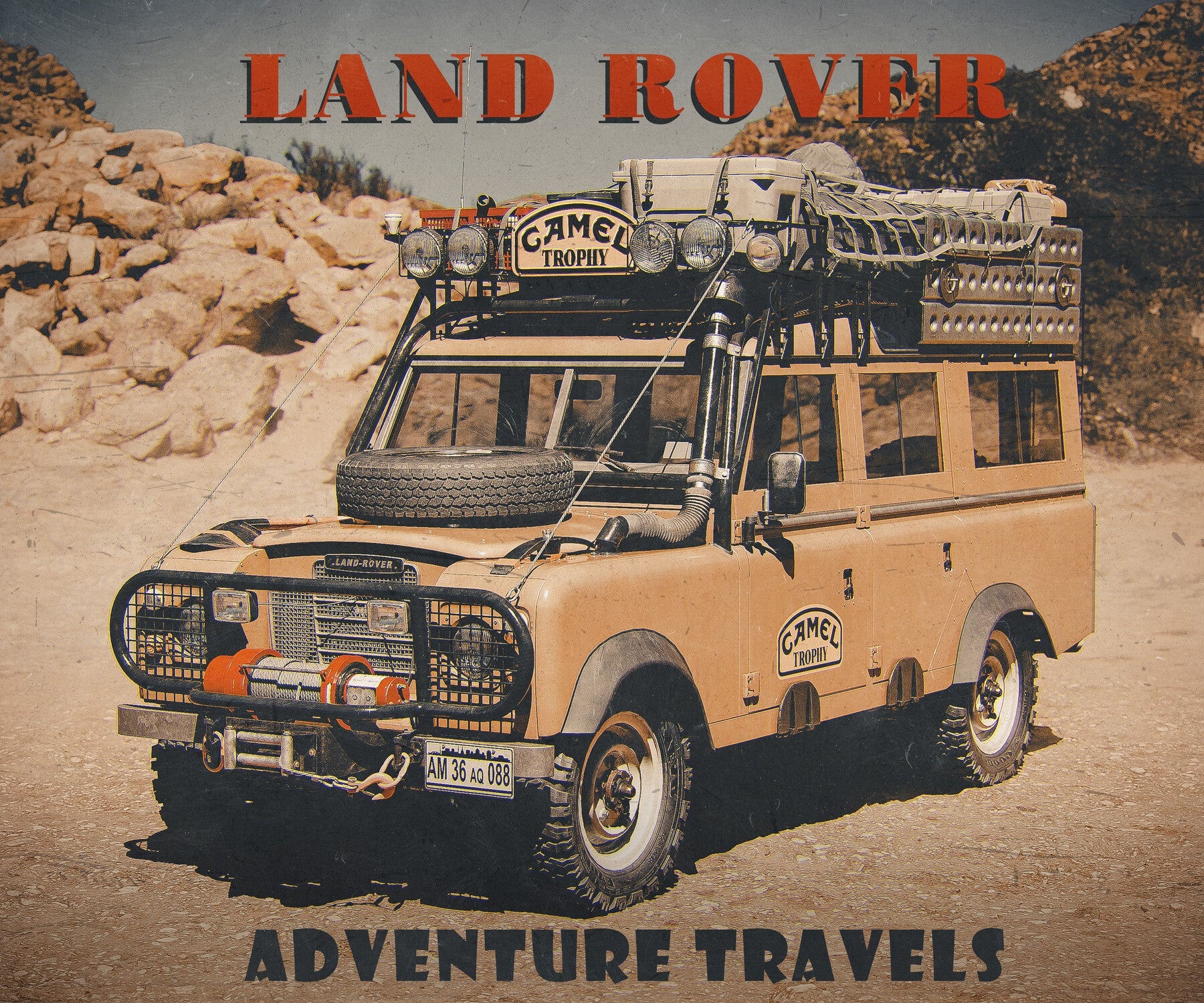 The "Land Rover 1980 Series III Santana Diesel Camel Trophy"