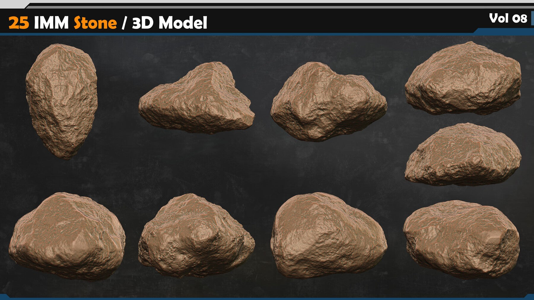 ROCK Brushes / Creature skin VDM Brushes Vol 08