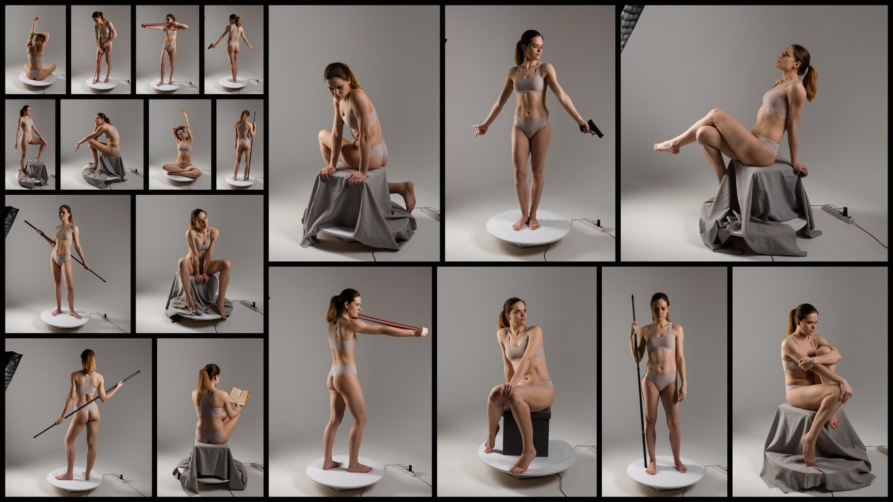 140+ Sketching Poses in 360 - Reference for Artists