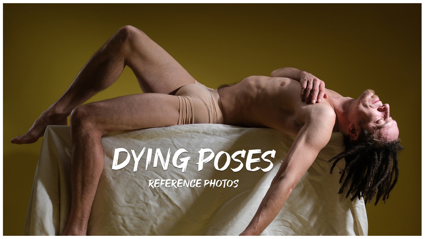 A Dying Poses- Photo Reference Pack for Artists- 484 JPEGs