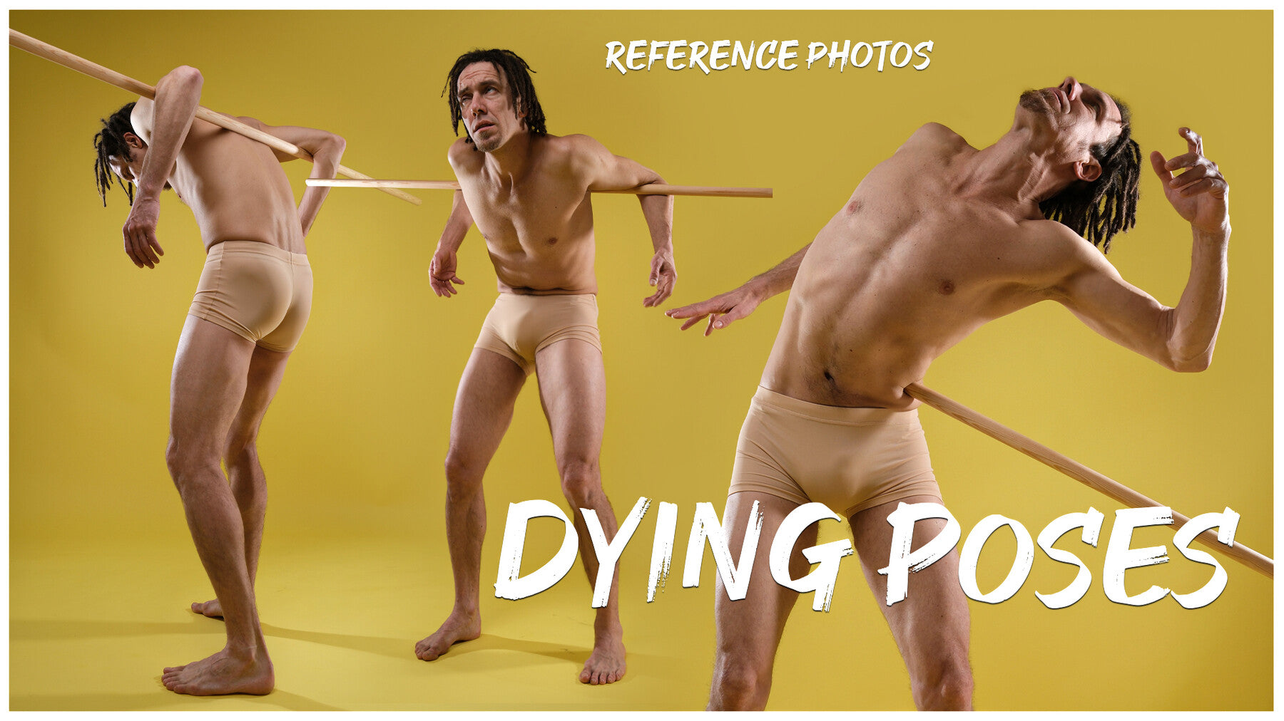 A Dying Poses- Photo Reference Pack for Artists- 484 JPEGs