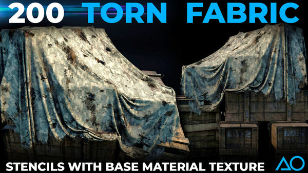 200 Torn Fabric (Stencils with Base Material/Tutorial/4k/.Png)