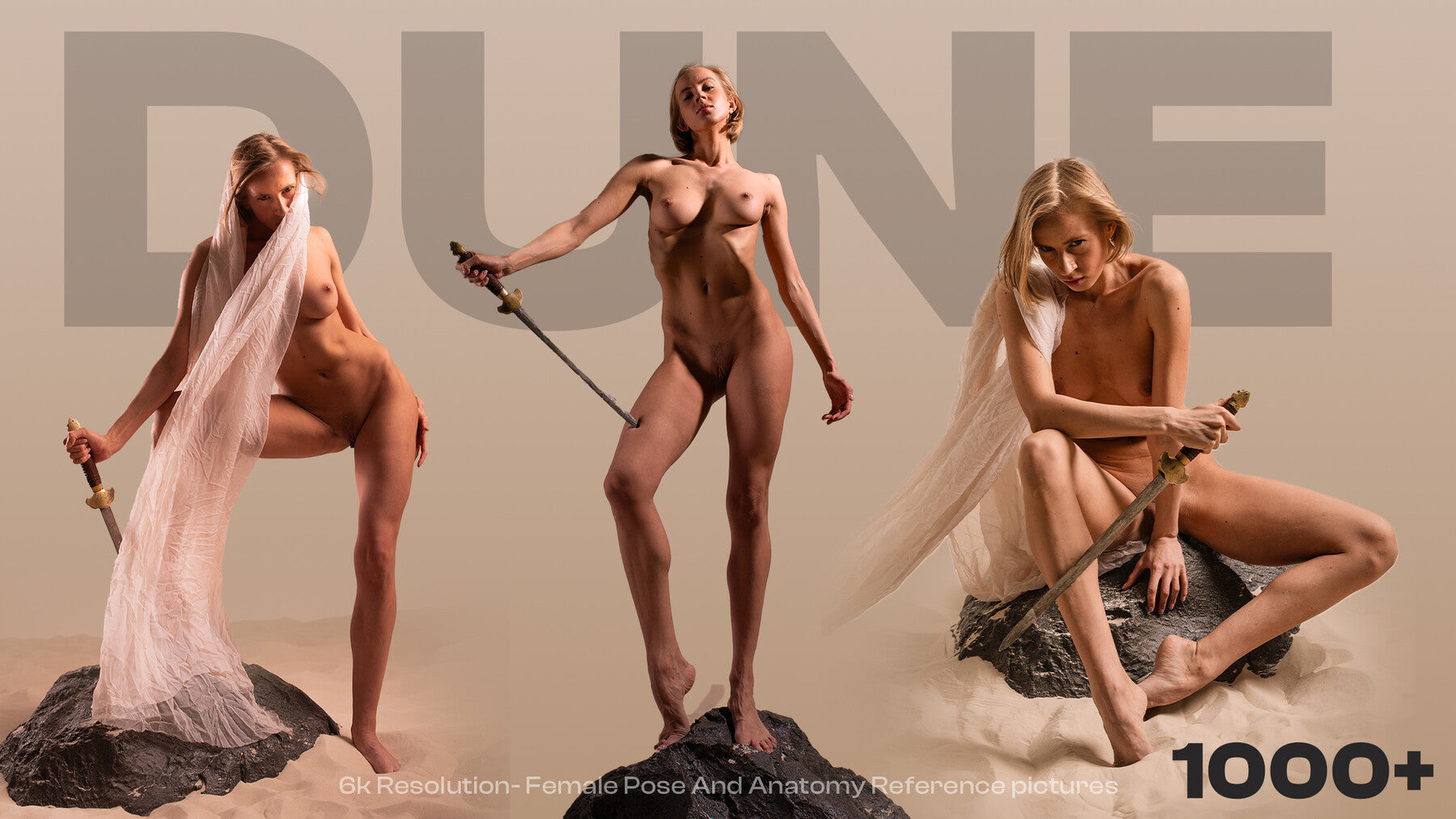 DUNE Inspired Female Art Pose Reference Pictures 1200+