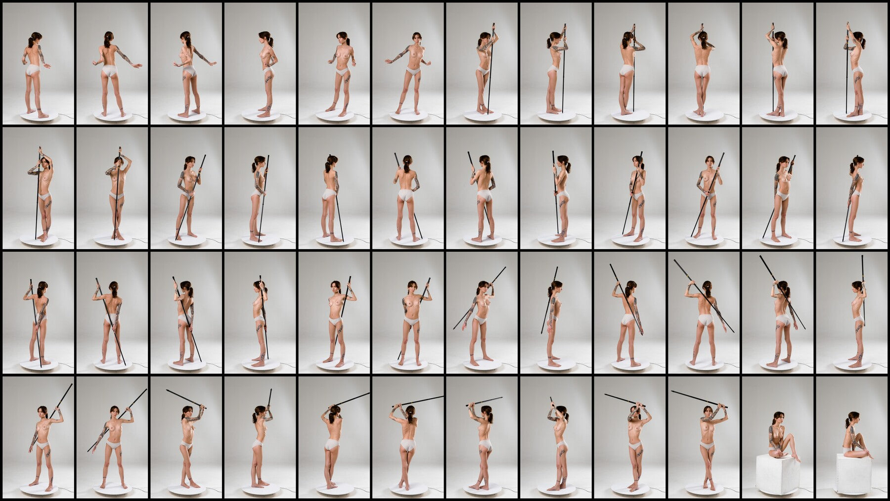 300+ Sketching Poses in 360 - Reference for Artists